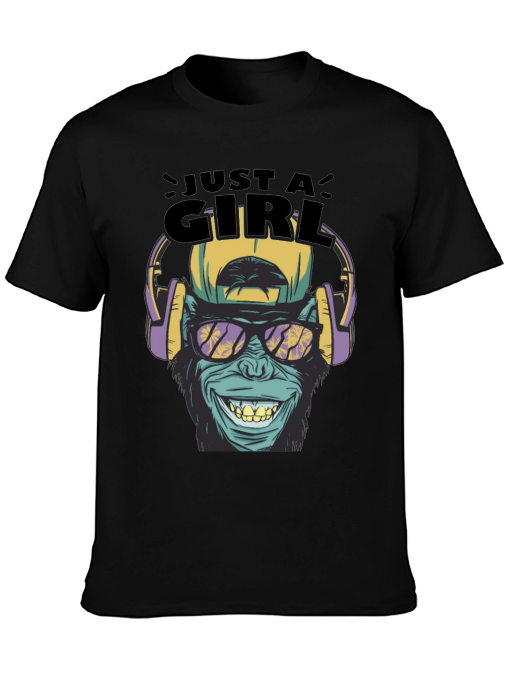 Just A Girl Monkey Graphic Tee