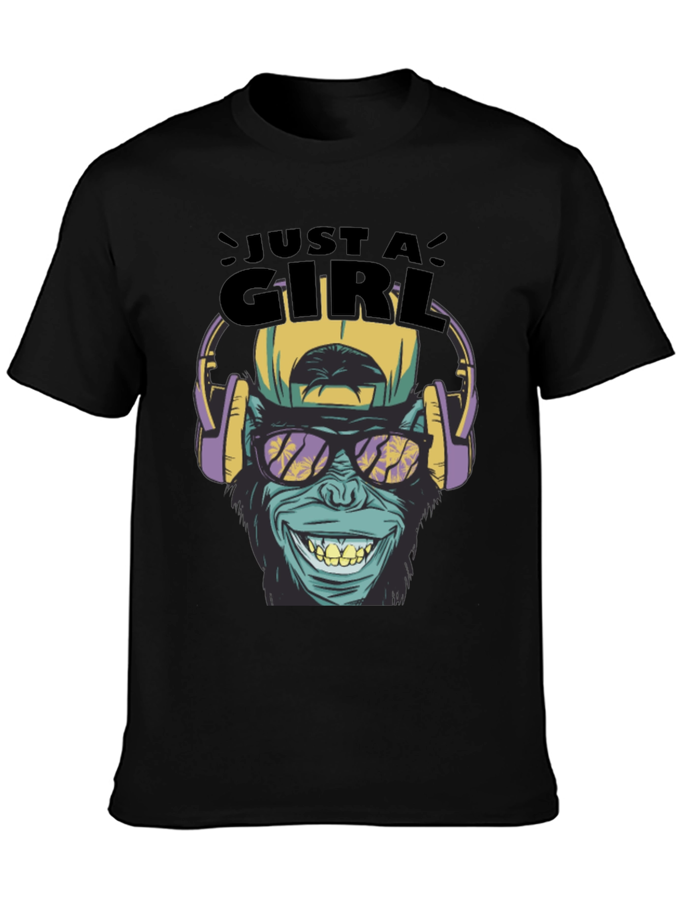 Just A Girl Monkey Graphic Tee