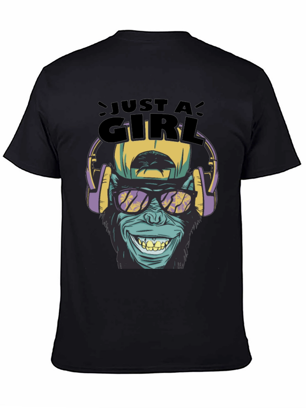 Just A Girl Monkey Graphic Tee
