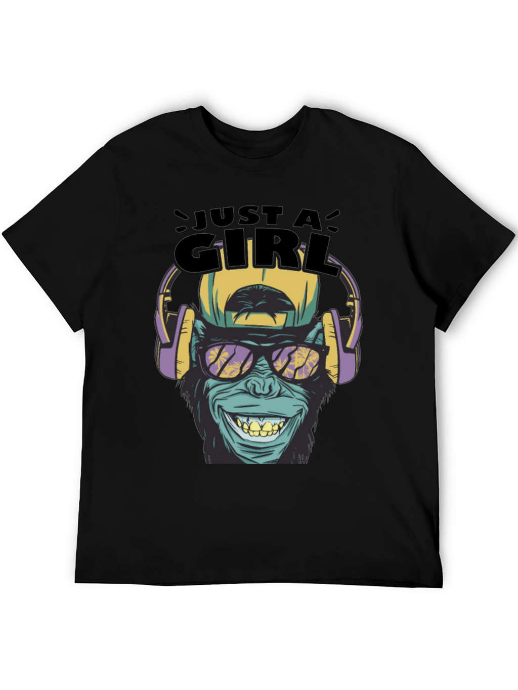 Just A Girl Monkey Graphic Tee