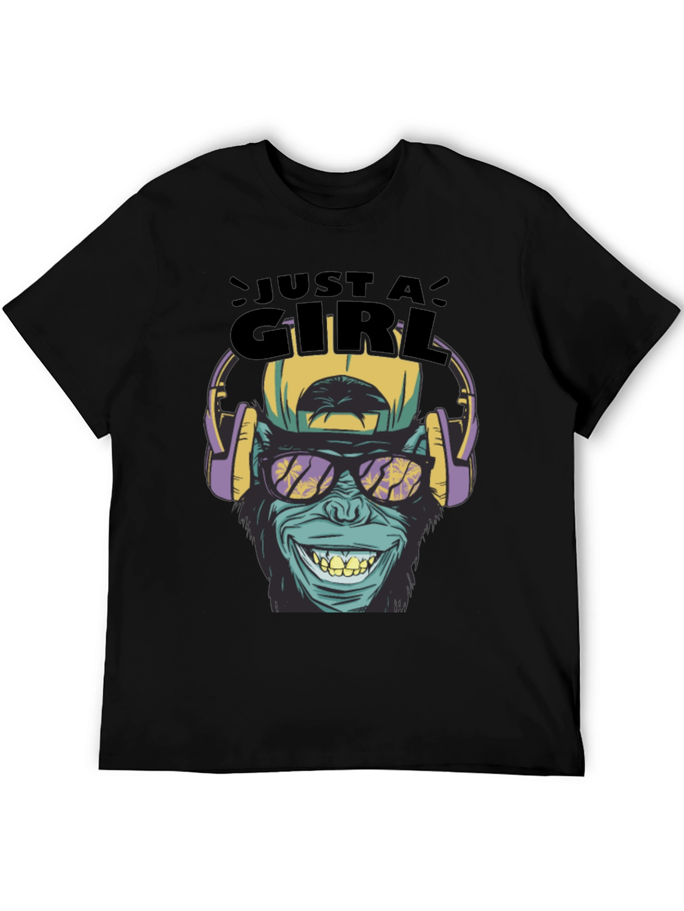 Just A Girl Monkey Graphic Tee