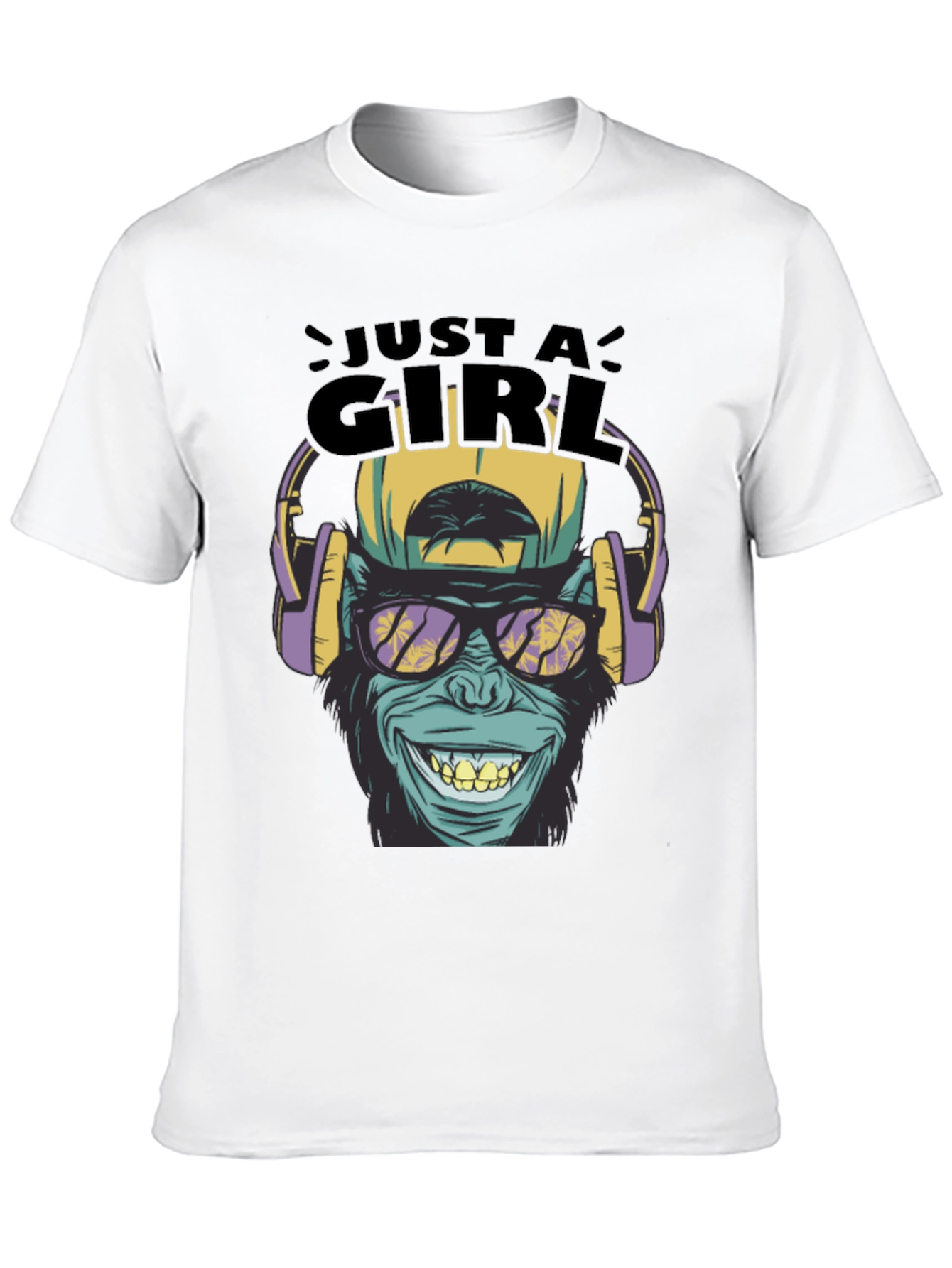 Just A Girl Monkey Graphic Tee