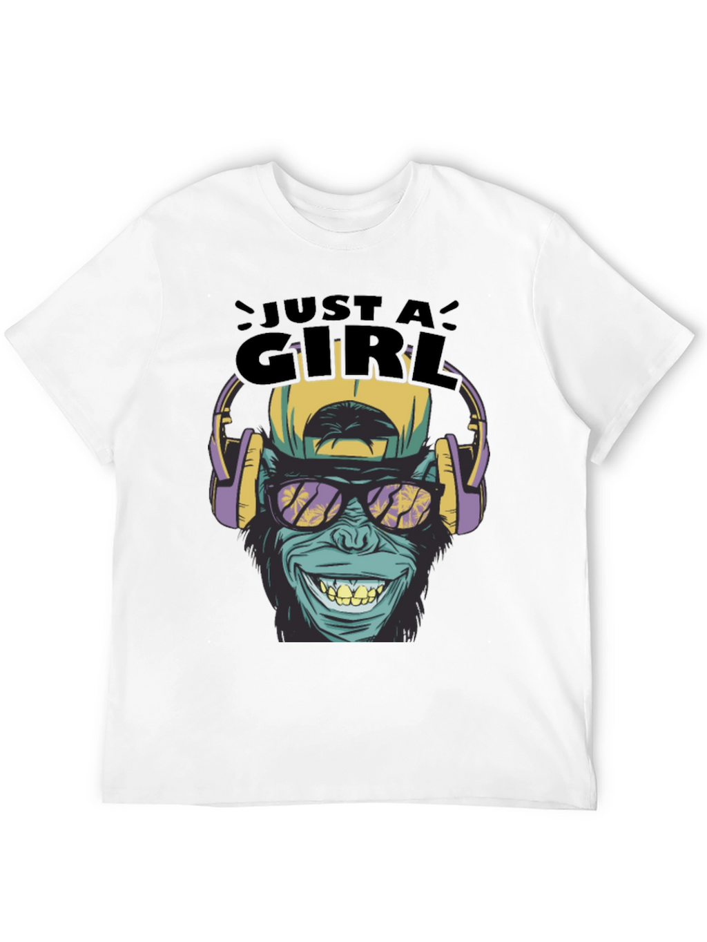 Just A Girl Monkey Graphic Tee