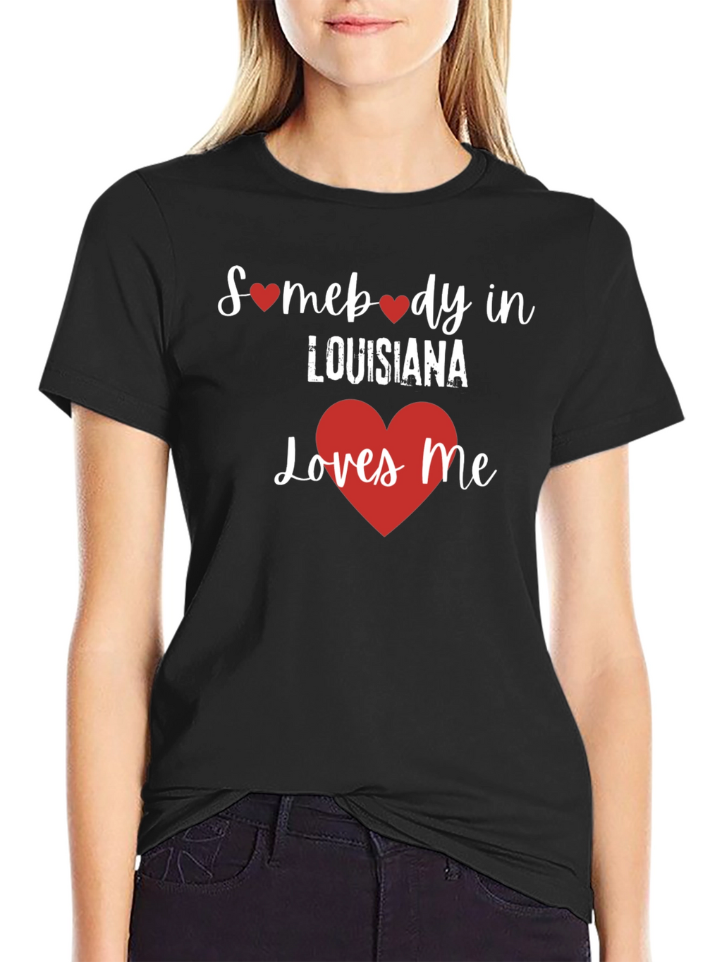 Somebody in Louisiana Loves Me Graphic Tee