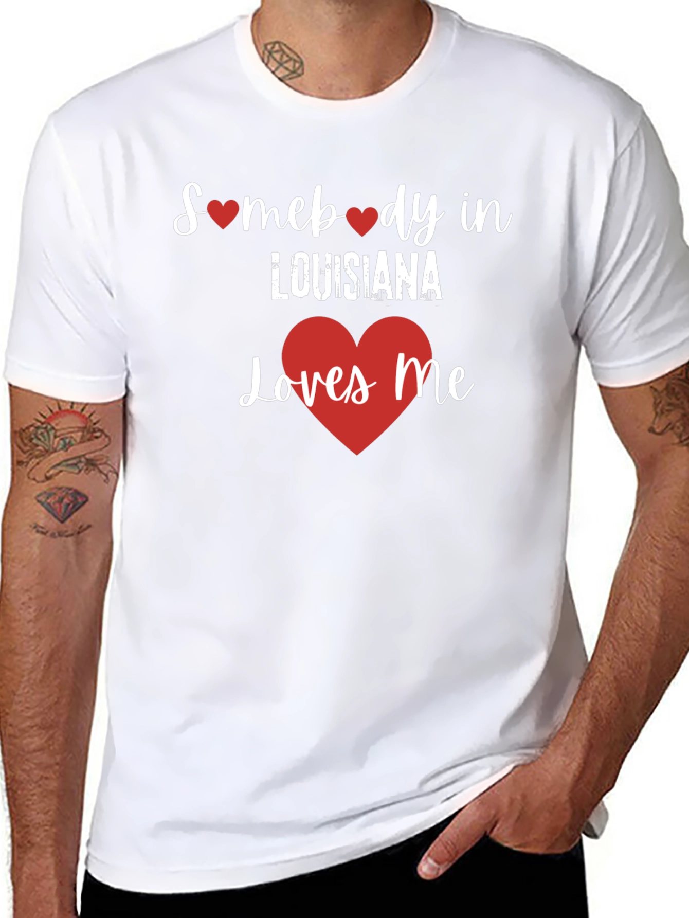 Somebody in Louisiana Loves Me Graphic Tee