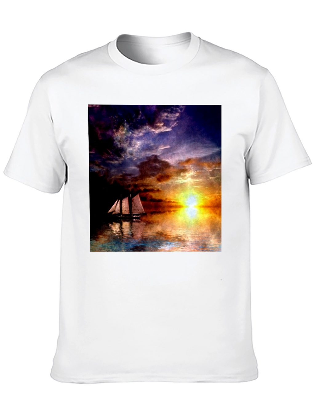 Sunset Sailboat Graphic Tee
