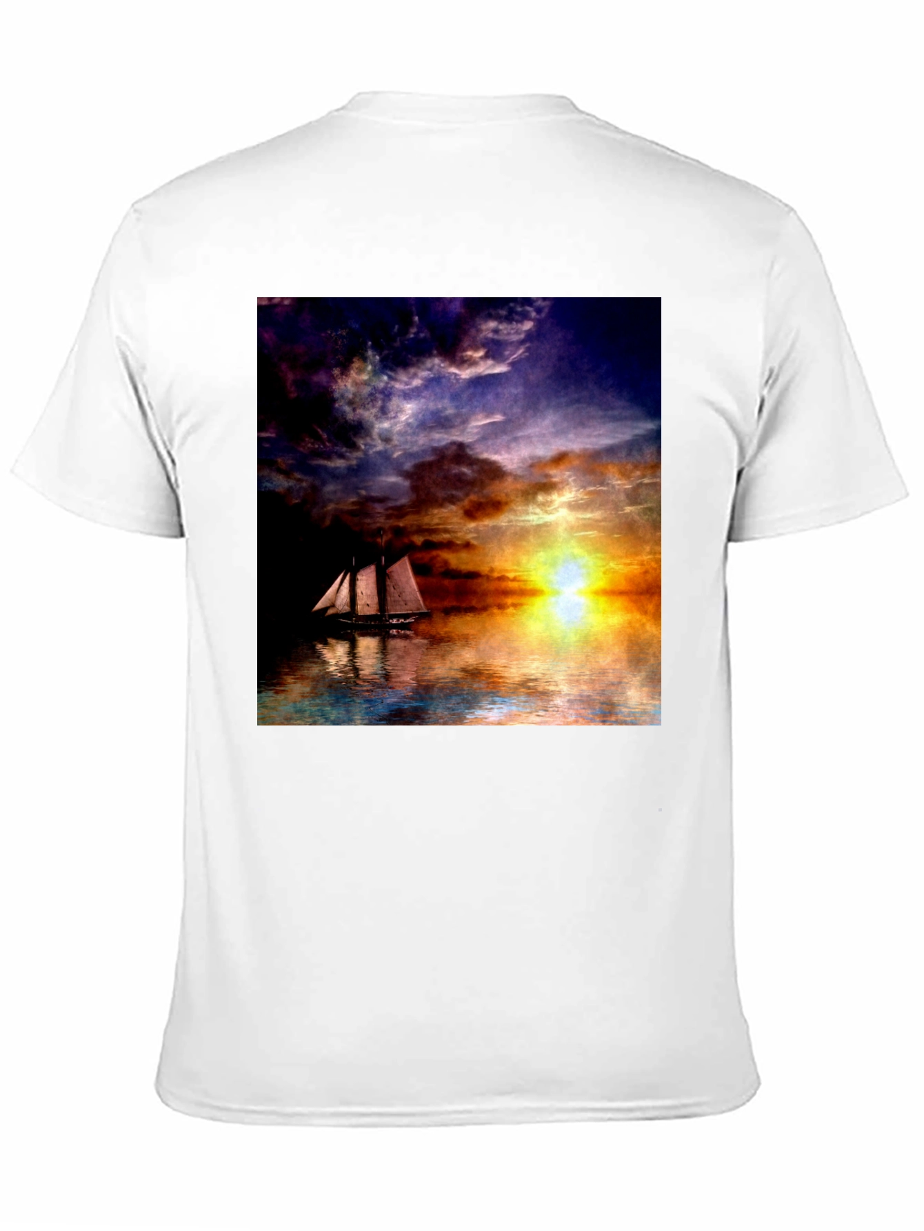 Sunset Sailboat Graphic Tee