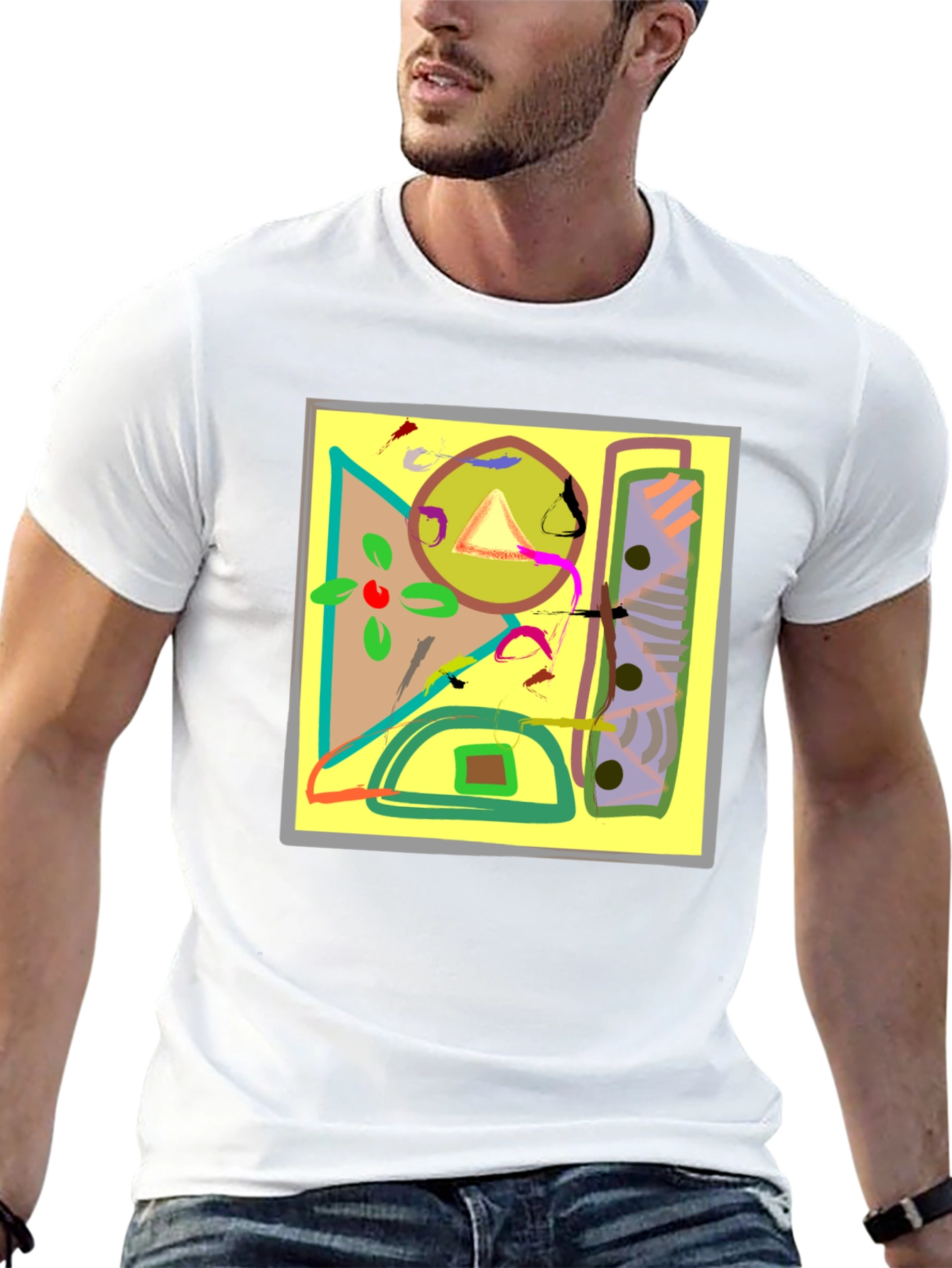 Abstract Art Graphic Tee - Unique Design