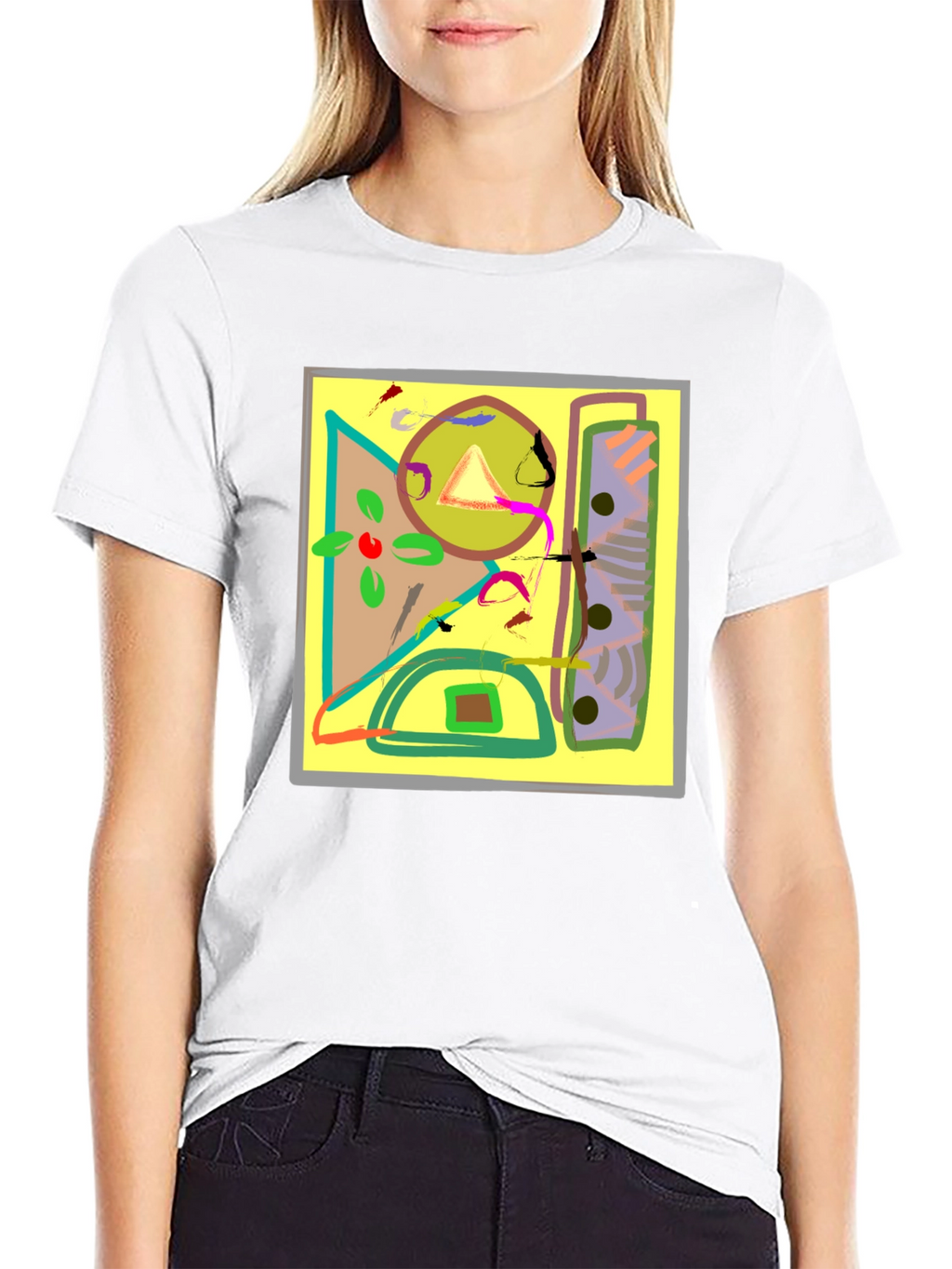 Abstract Art Graphic Tee - Unique Design