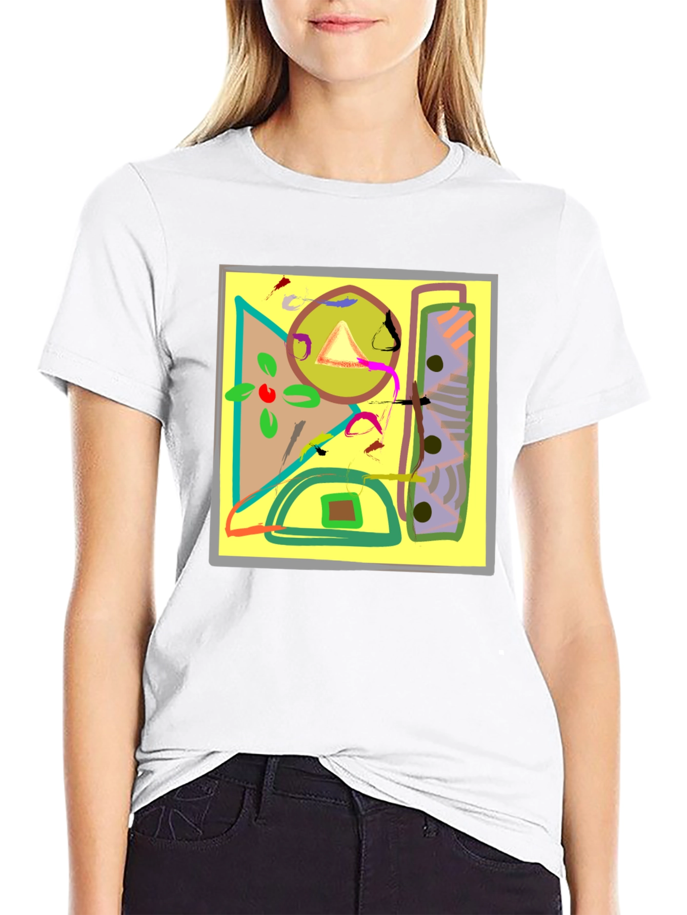 Abstract Art Graphic Tee - Unique Design