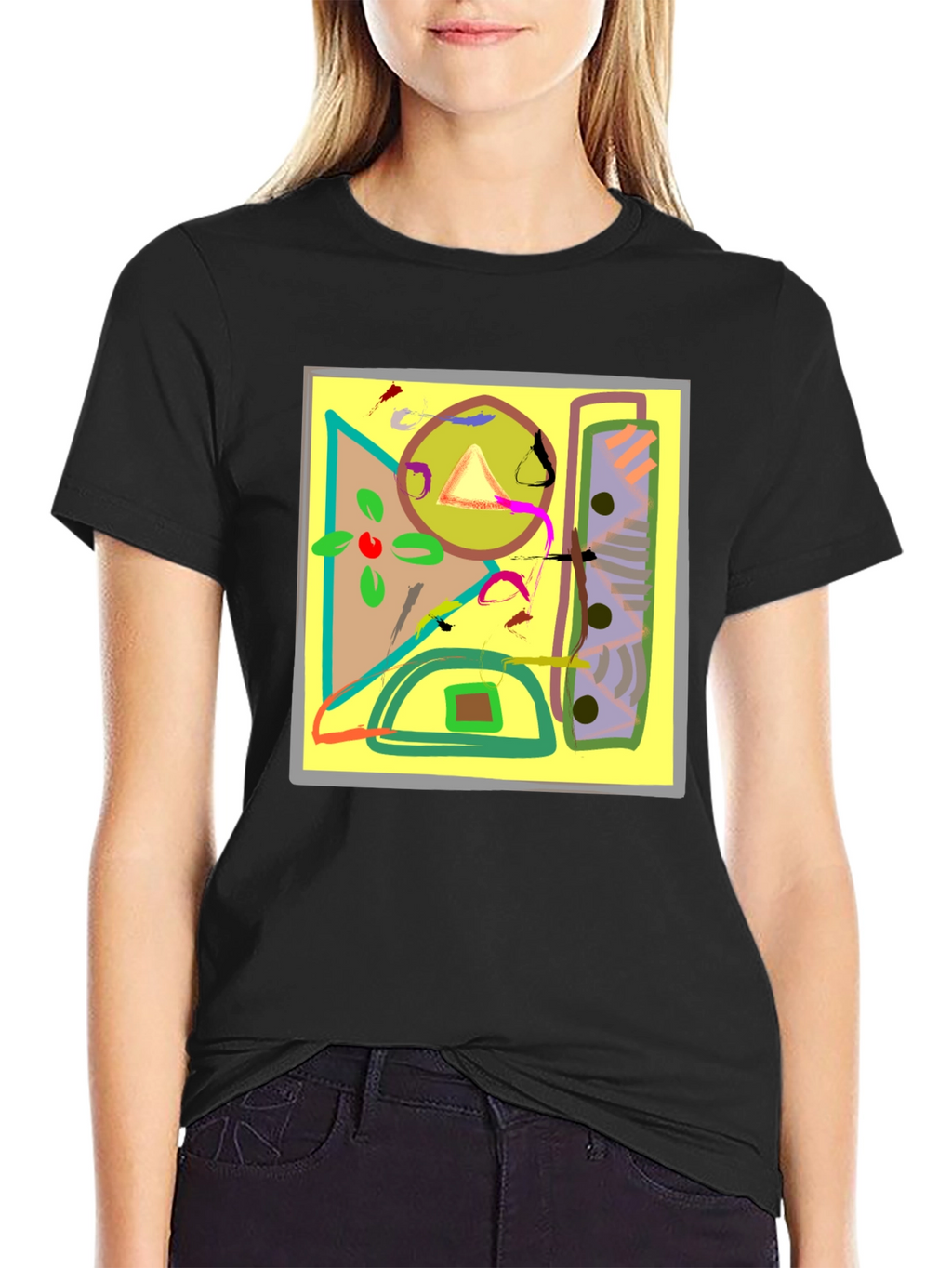 Abstract Art Graphic Tee - Unique Design