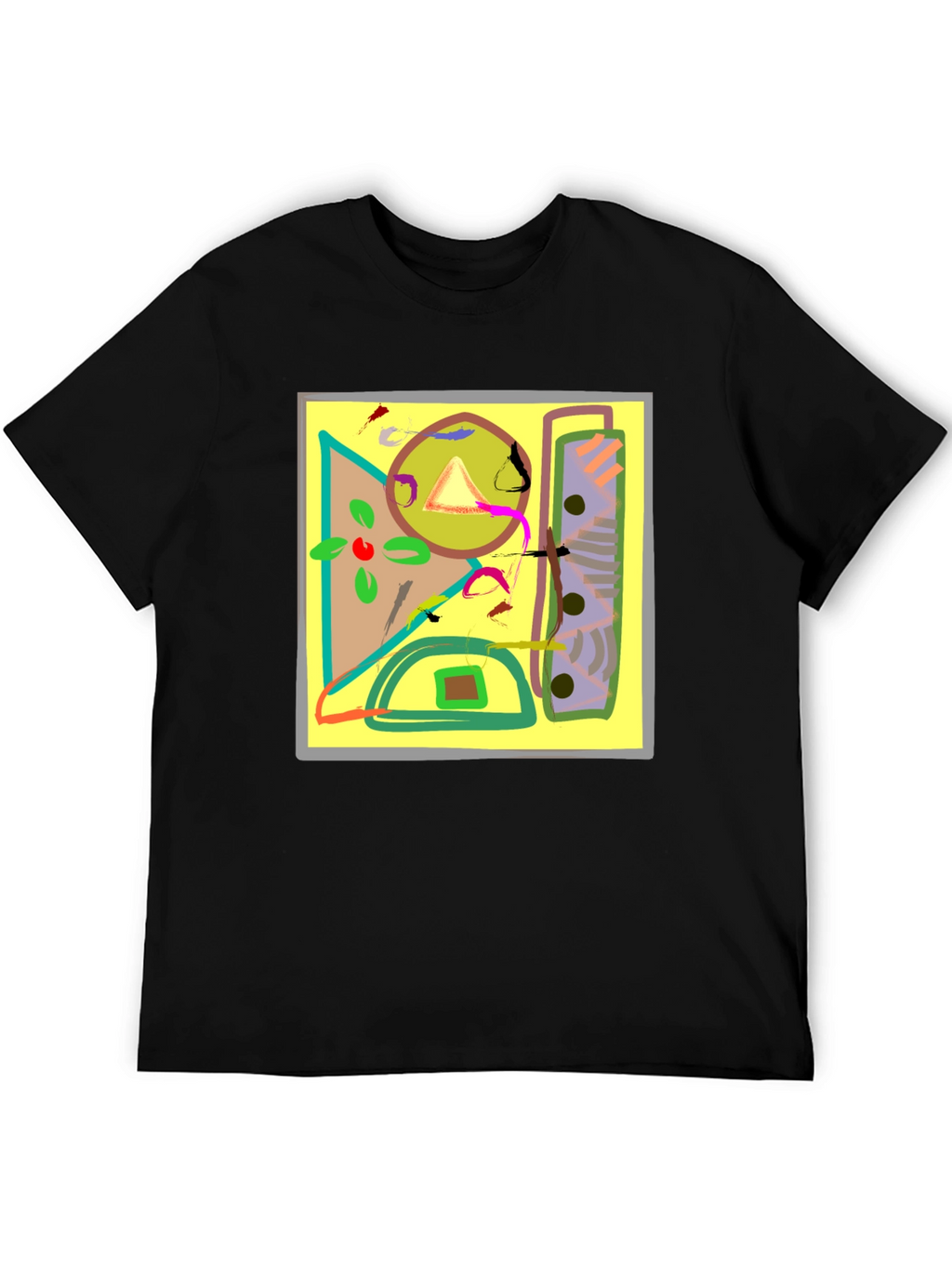 Abstract Art Graphic Tee - Unique Design