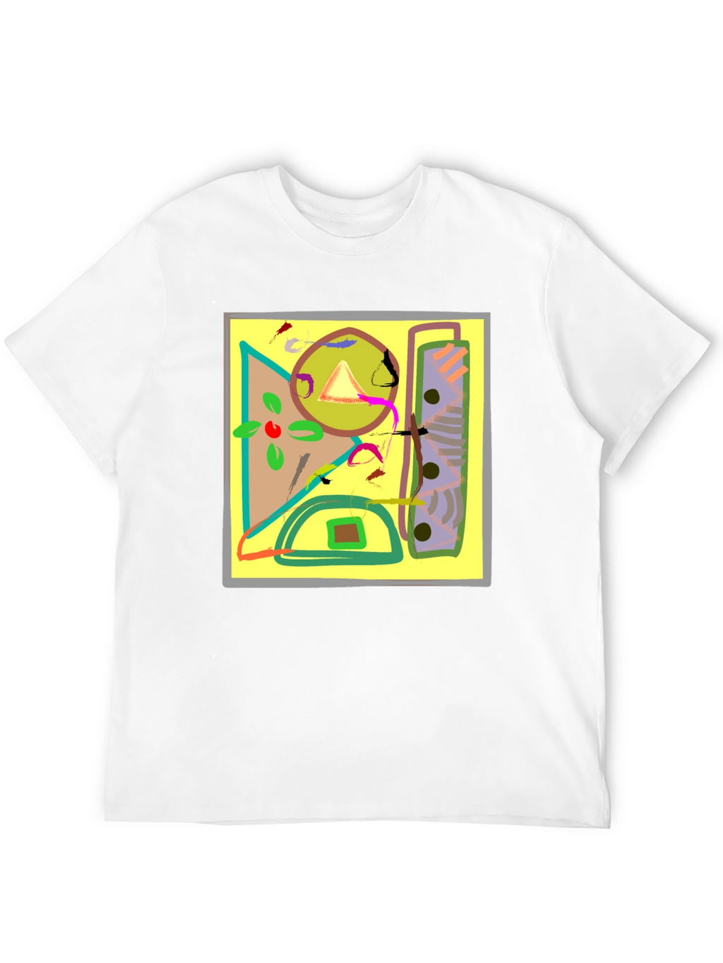 Abstract Art Graphic Tee - Unique Design