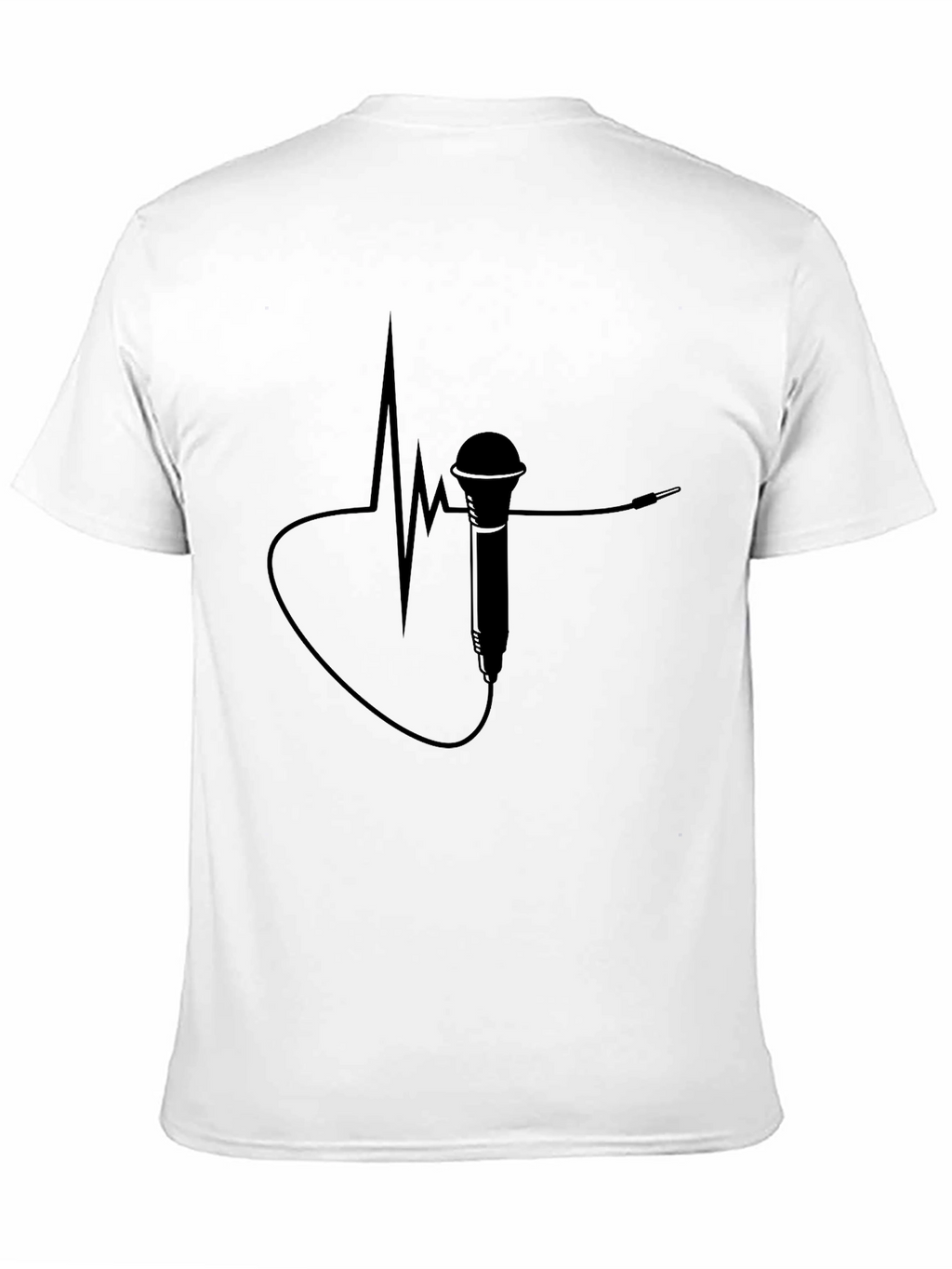 Mic Heartbeat Tee - Music Lovers T-Shirt