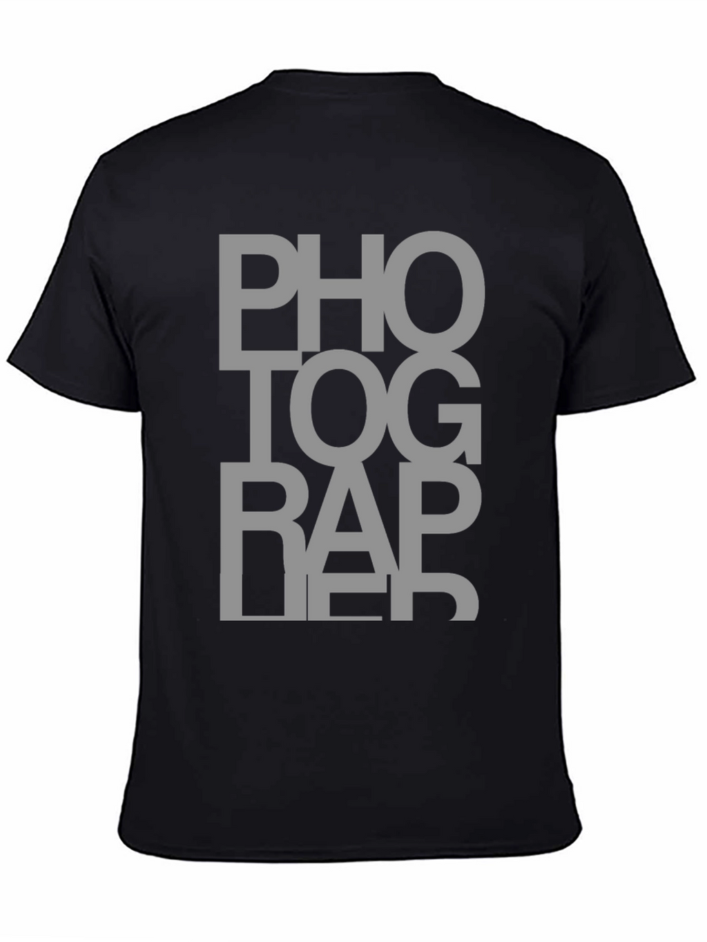 Photographer Tee - Black Cotton Graphic T-Shirt