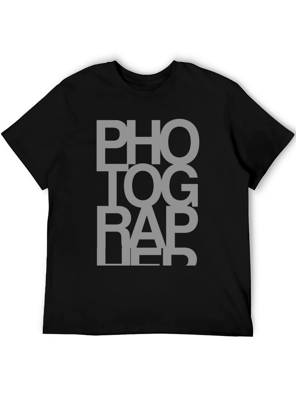 Photographer Tee - Black Cotton Graphic T-Shirt