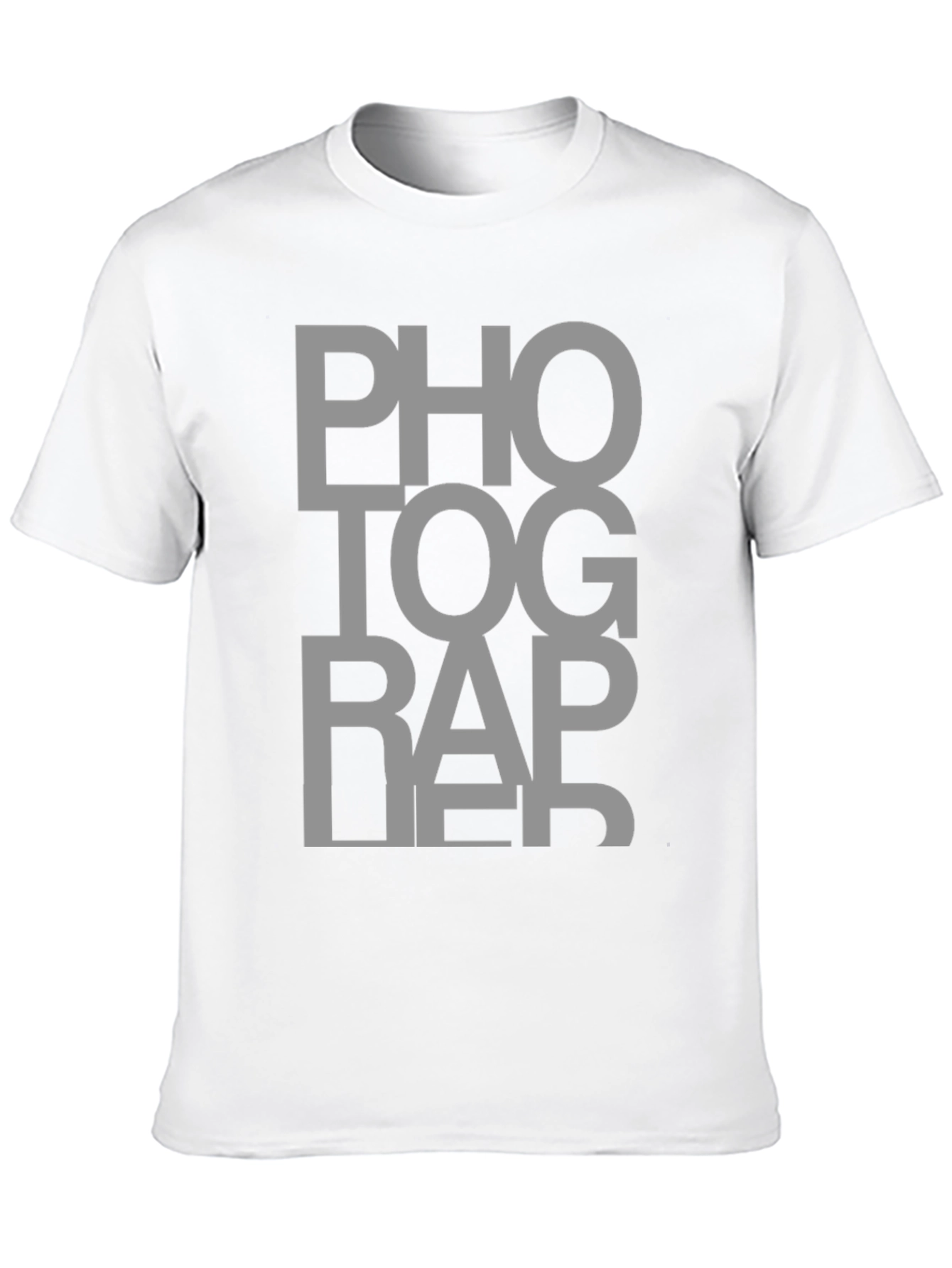 Photographer Tee - Black Cotton Graphic T-Shirt