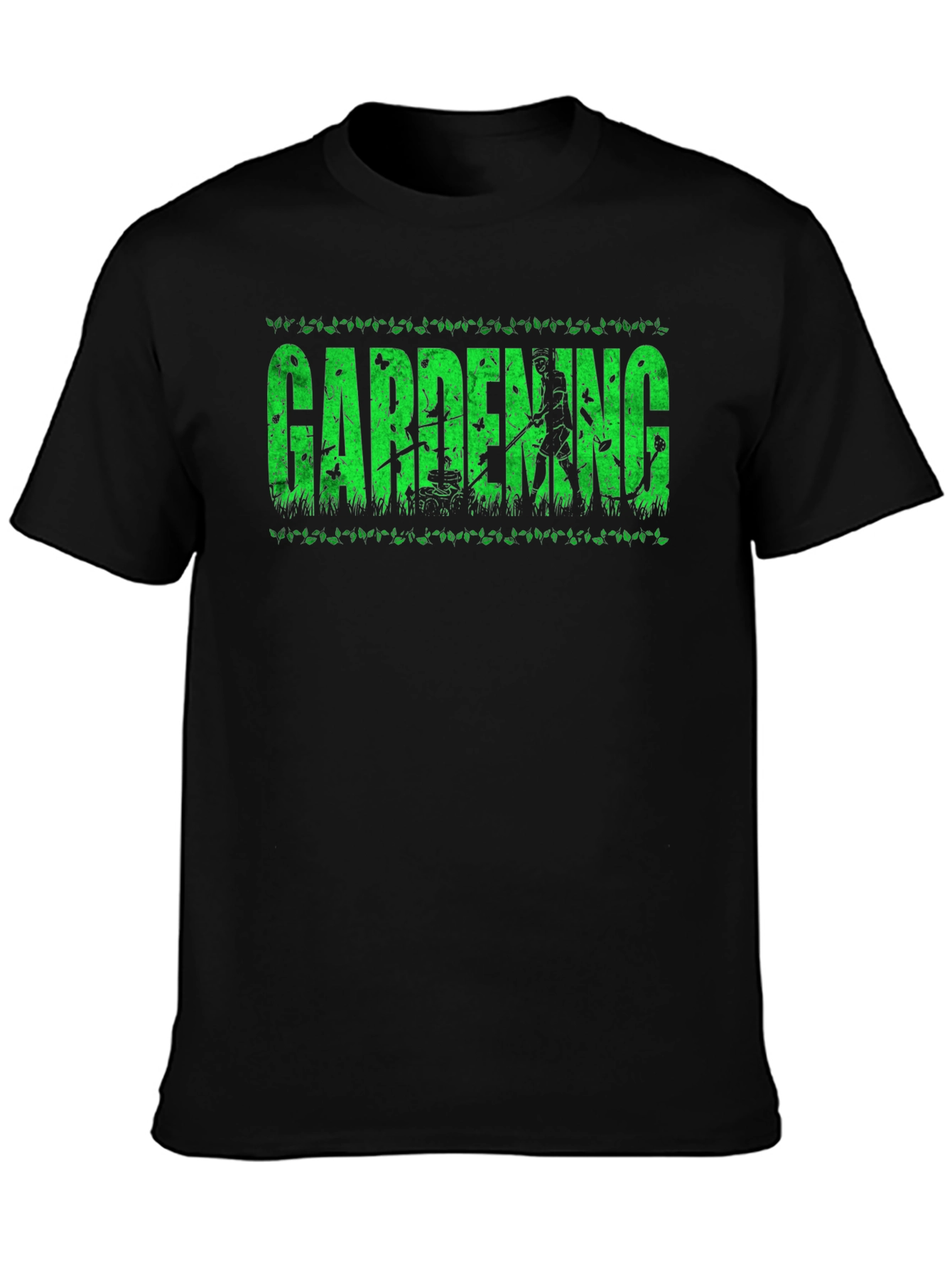 Gardening T-Shirt - Green Text Design