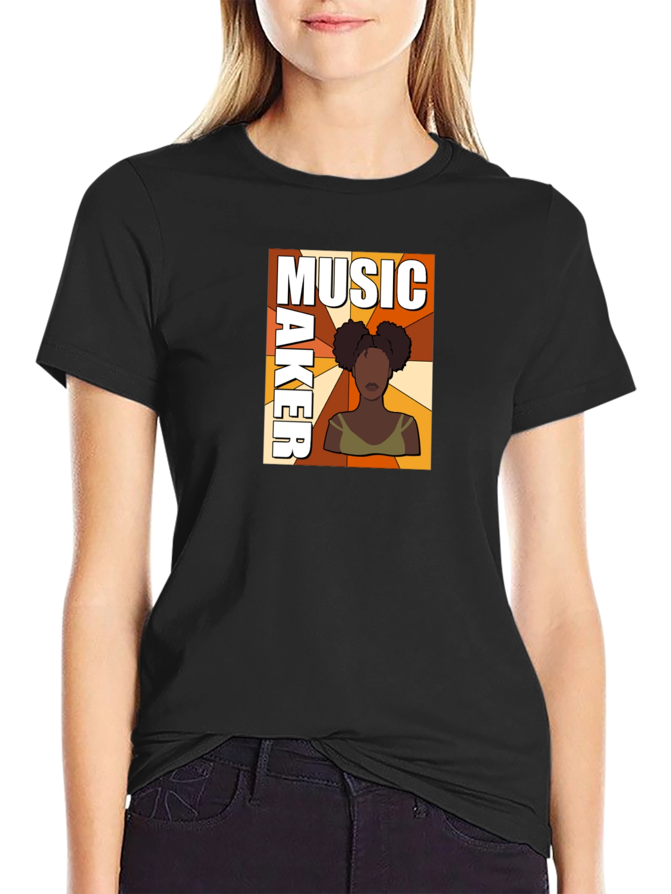Music Maker Graphic Tee - Stylish Black T-Shirt