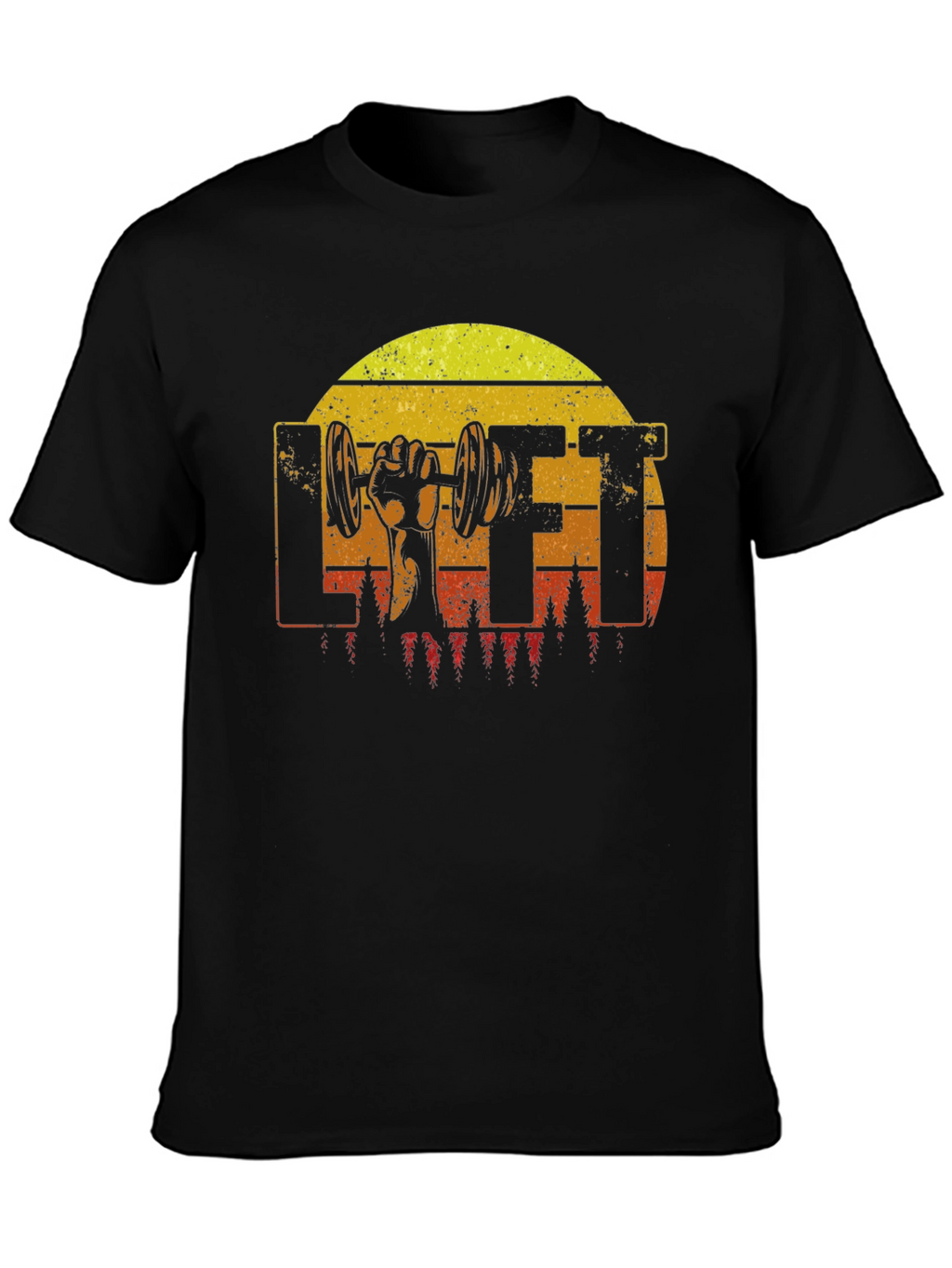 Retro LIFT T-Shirt - Gym Workout Design