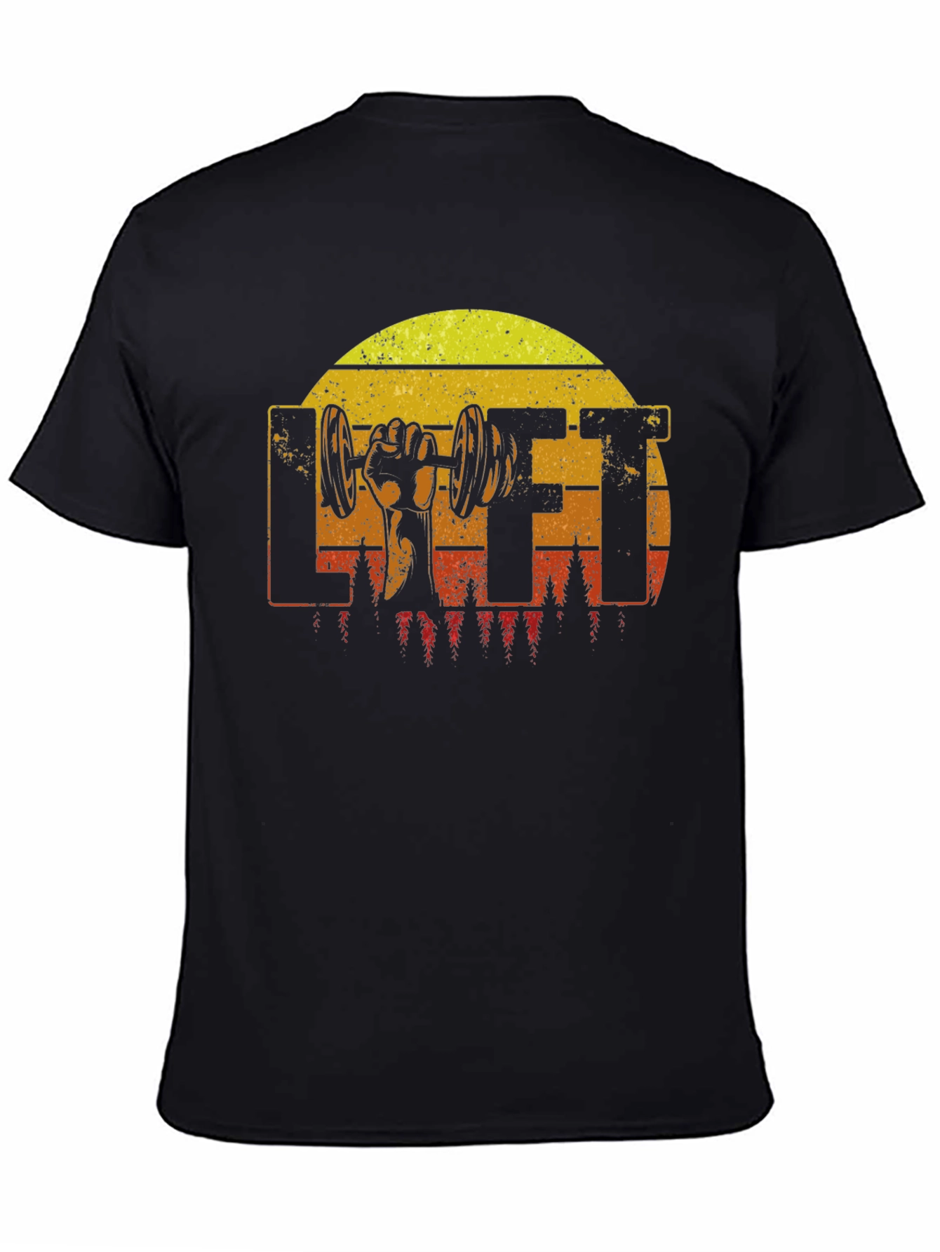 Retro LIFT T-Shirt - Gym Workout Design