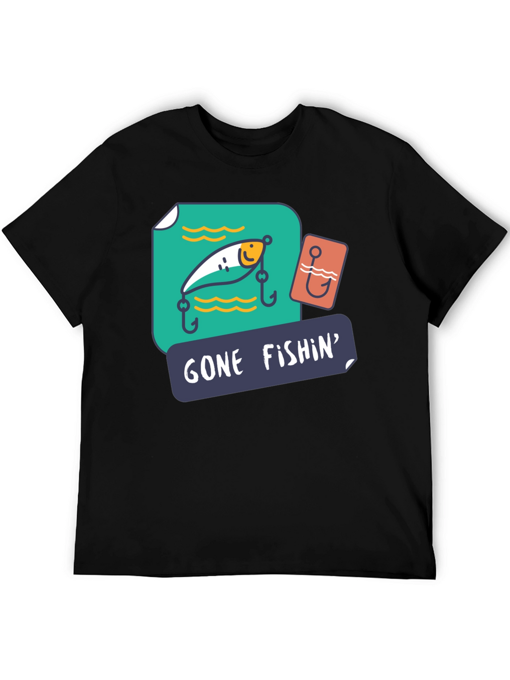 Gone Fishin Graphic T-Shirt - Fishing Lover Tee