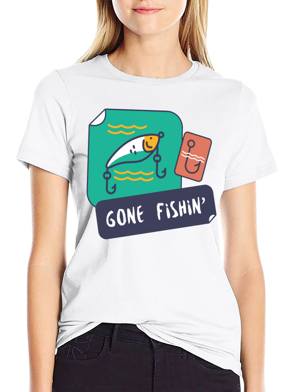 Gone Fishin Graphic T-Shirt - Fishing Lover Tee
