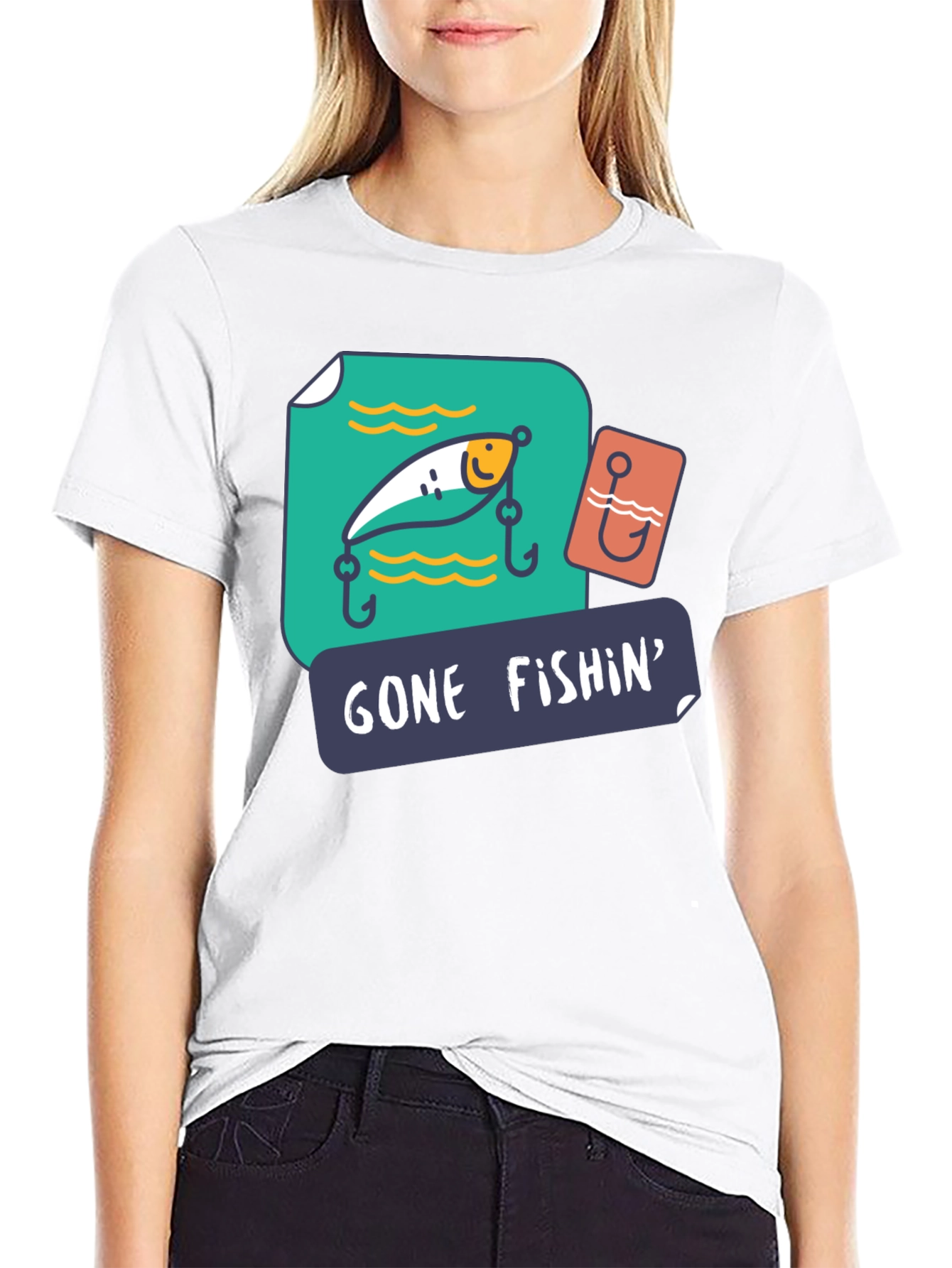 Gone Fishin Graphic T-Shirt - Fishing Lover Tee