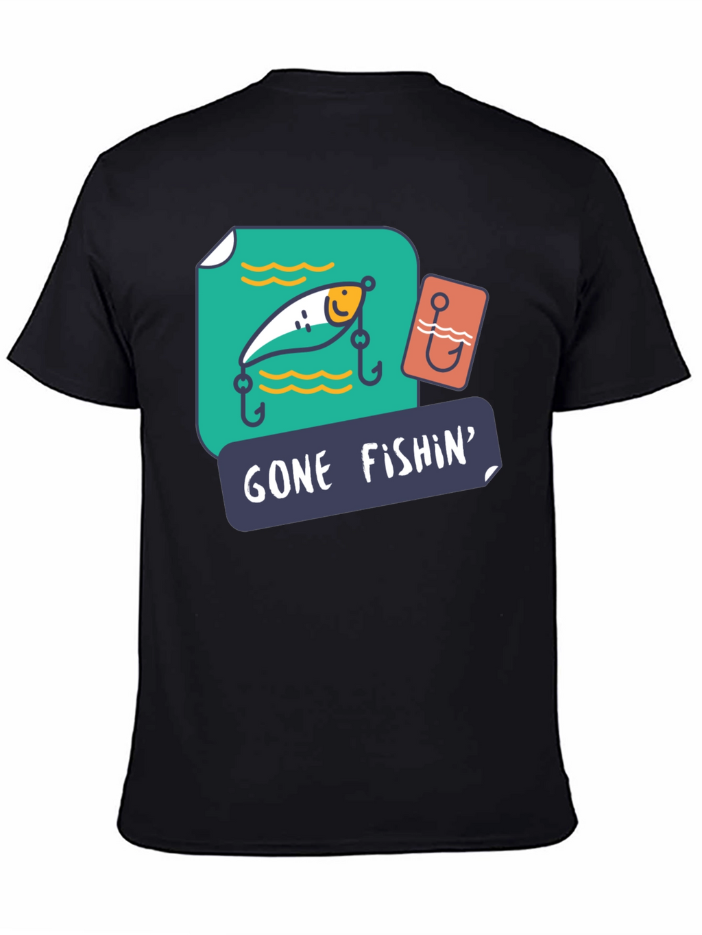 Gone Fishin Graphic T-Shirt - Fishing Lover Tee