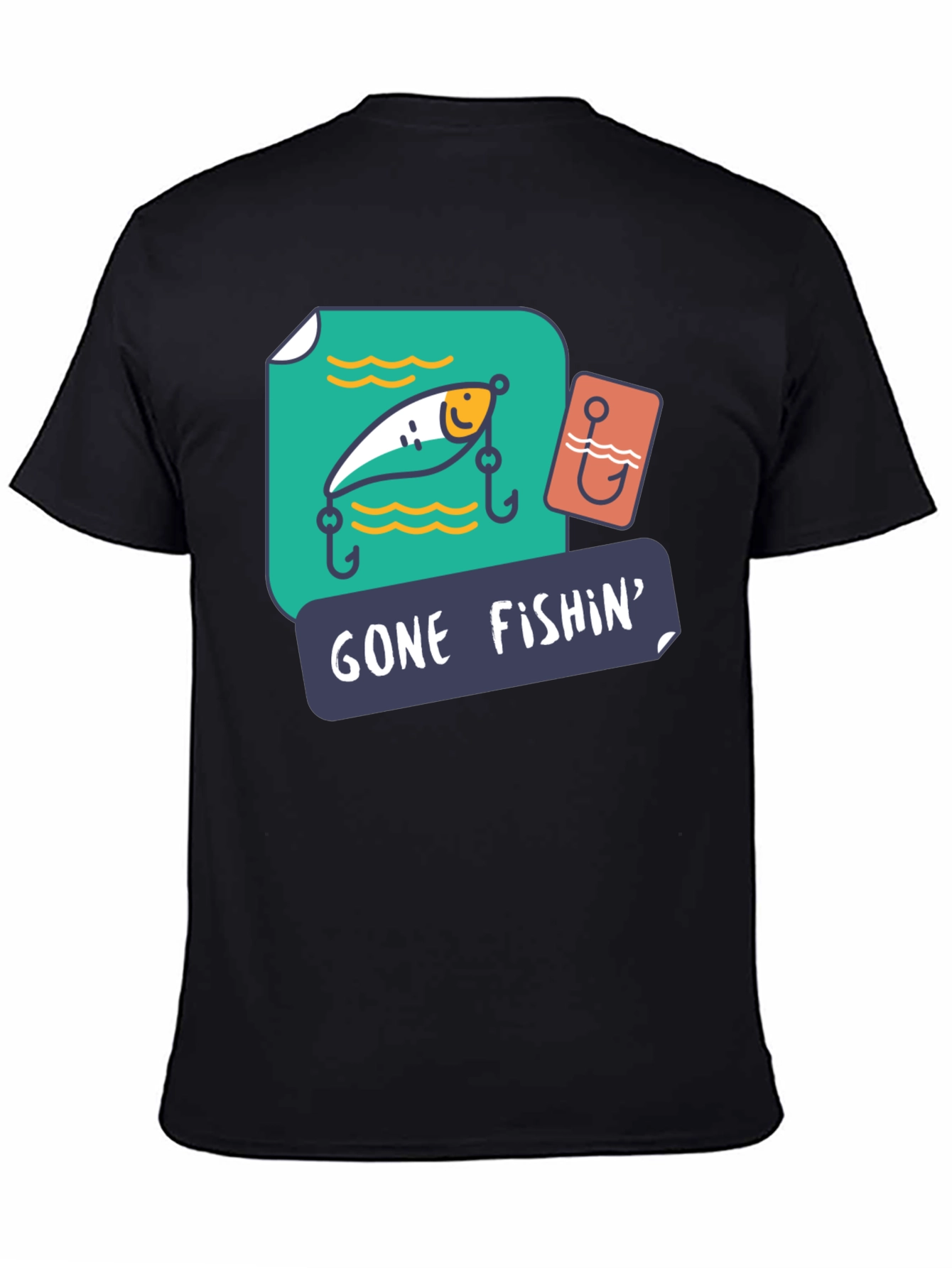 Gone Fishin Graphic T-Shirt - Fishing Lover Tee