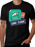 Gone Fishin Graphic T-Shirt - Fishing Lover Tee