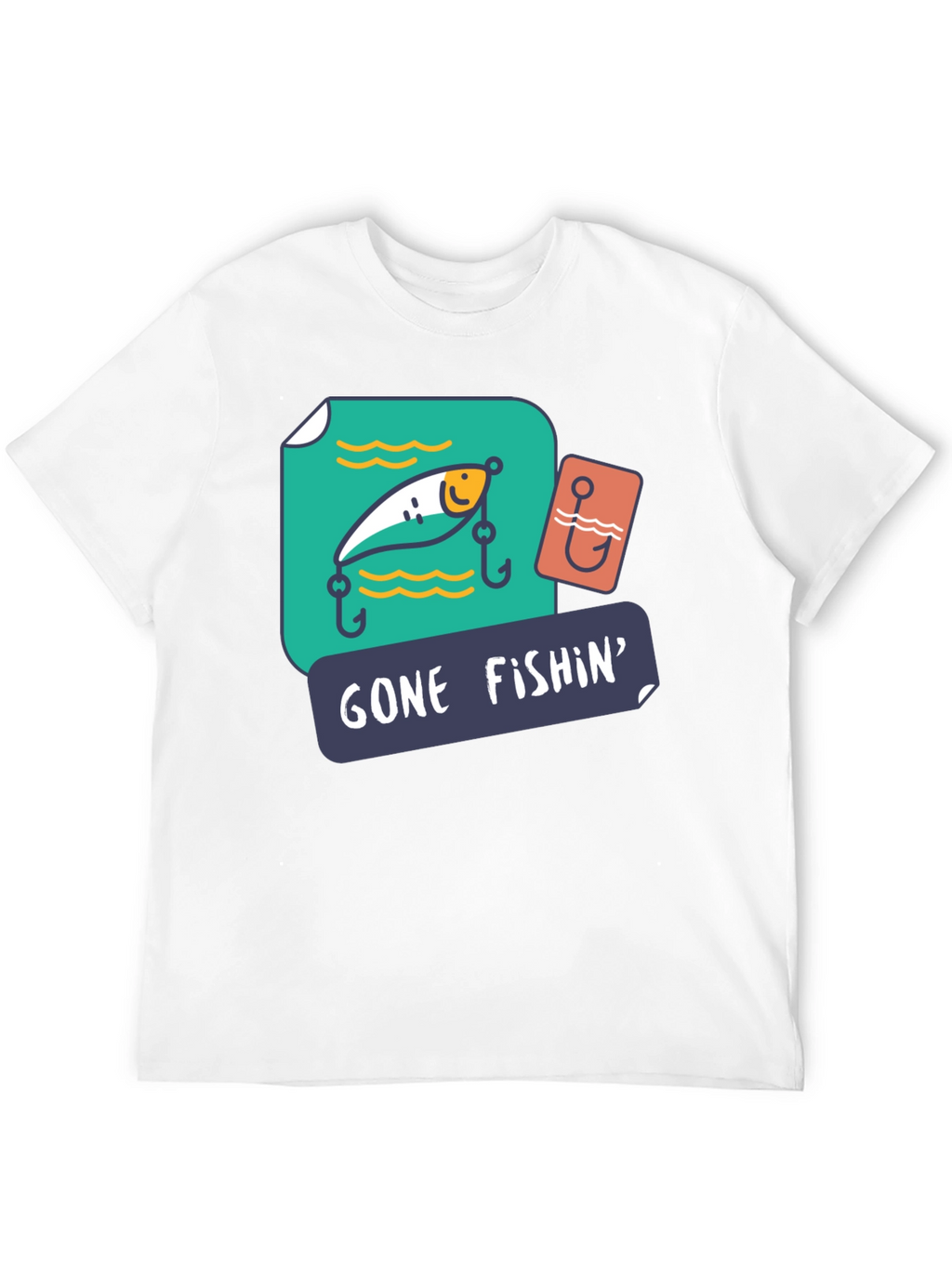 Gone Fishin Graphic T-Shirt - Fishing Lover Tee