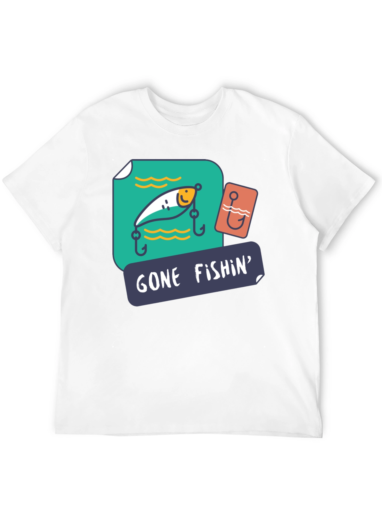 Gone Fishin Graphic T-Shirt - Fishing Lover Tee