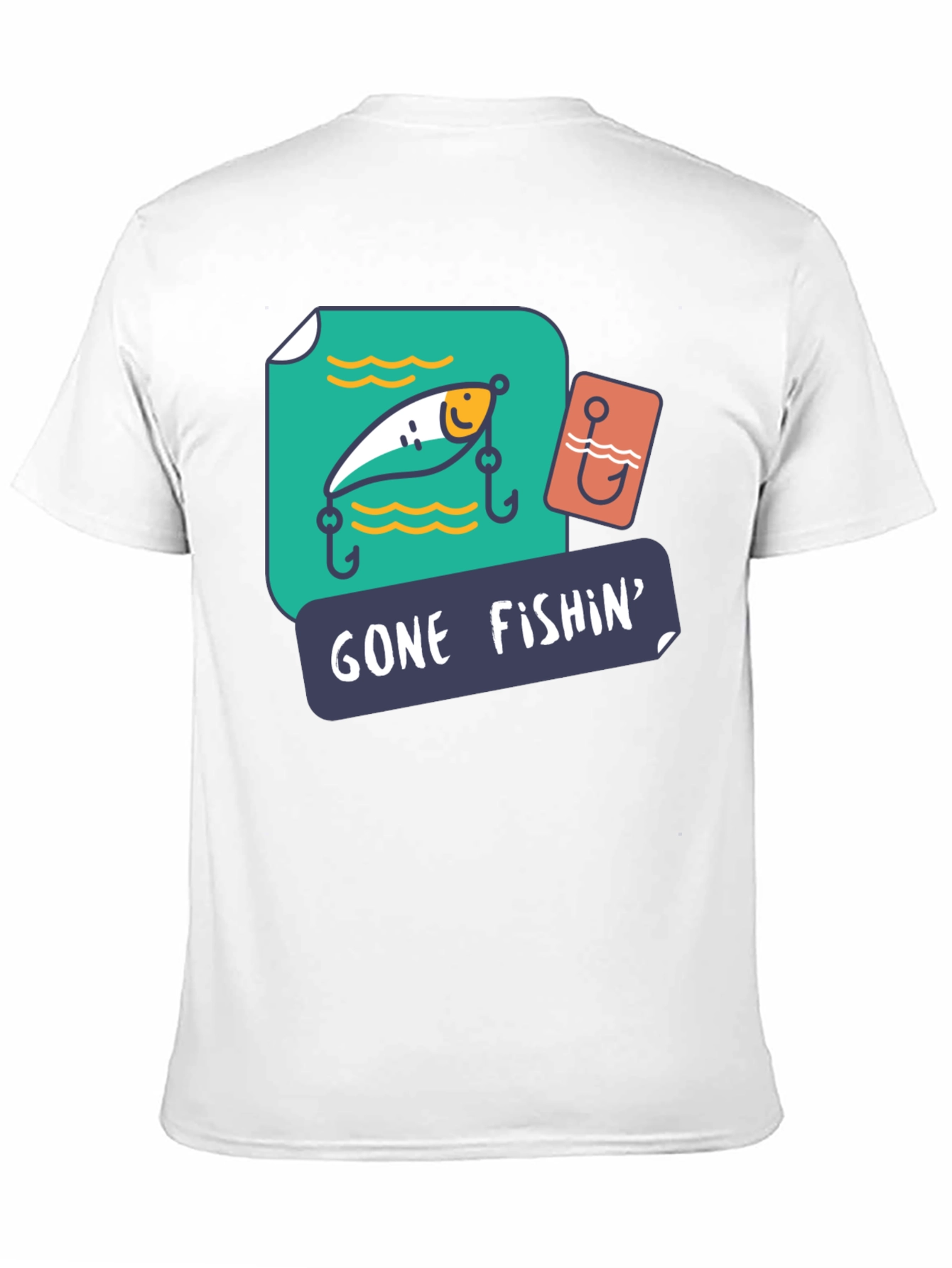 Gone Fishin Graphic T-Shirt - Fishing Lover Tee