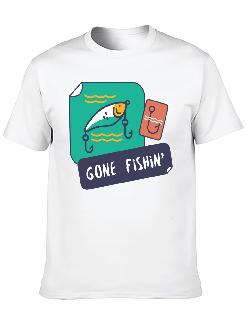 Gone Fishin Graphic T-Shirt - Fishing Lover Tee