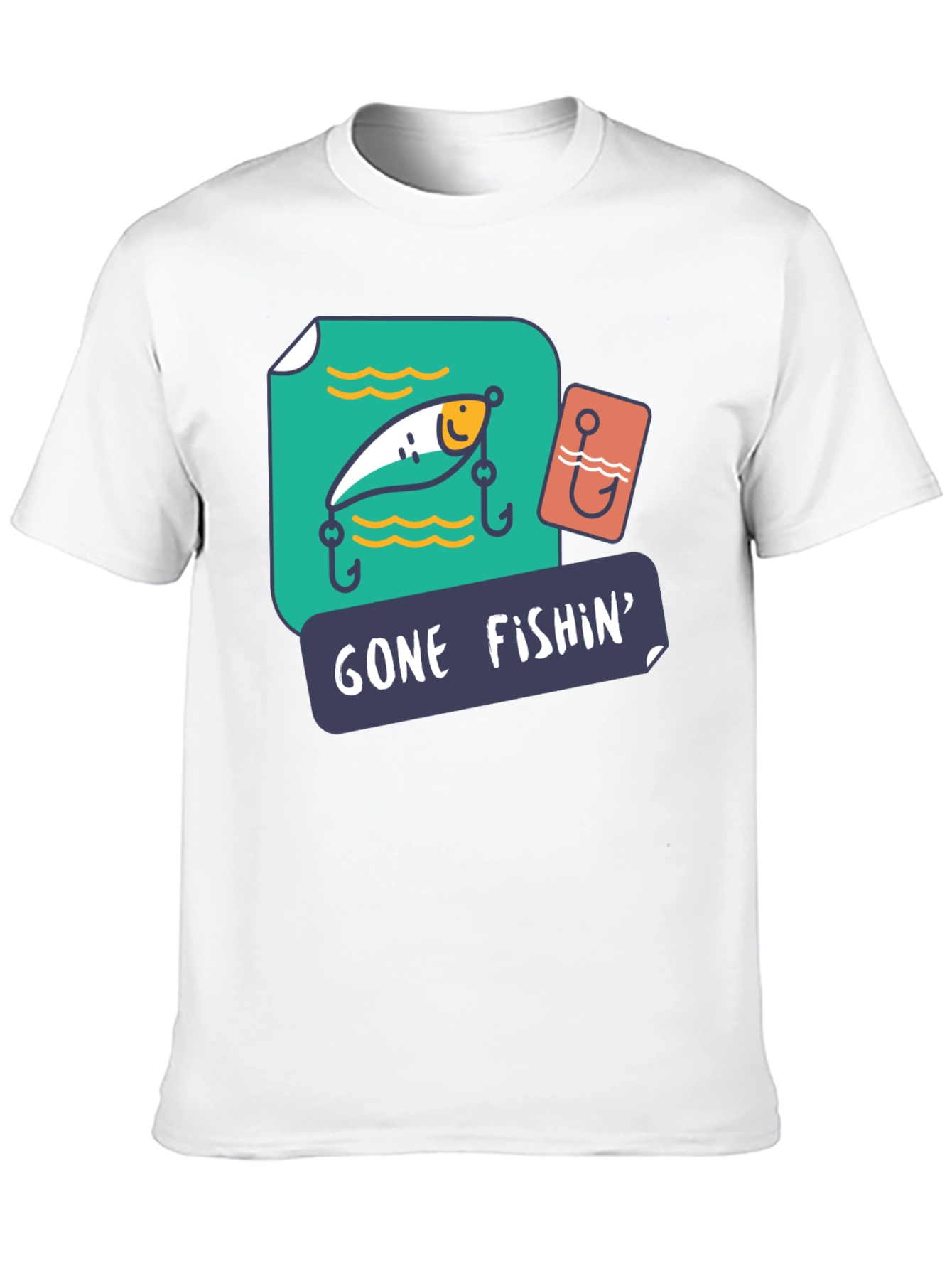 Gone Fishin Graphic T-Shirt - Fishing Lover Tee