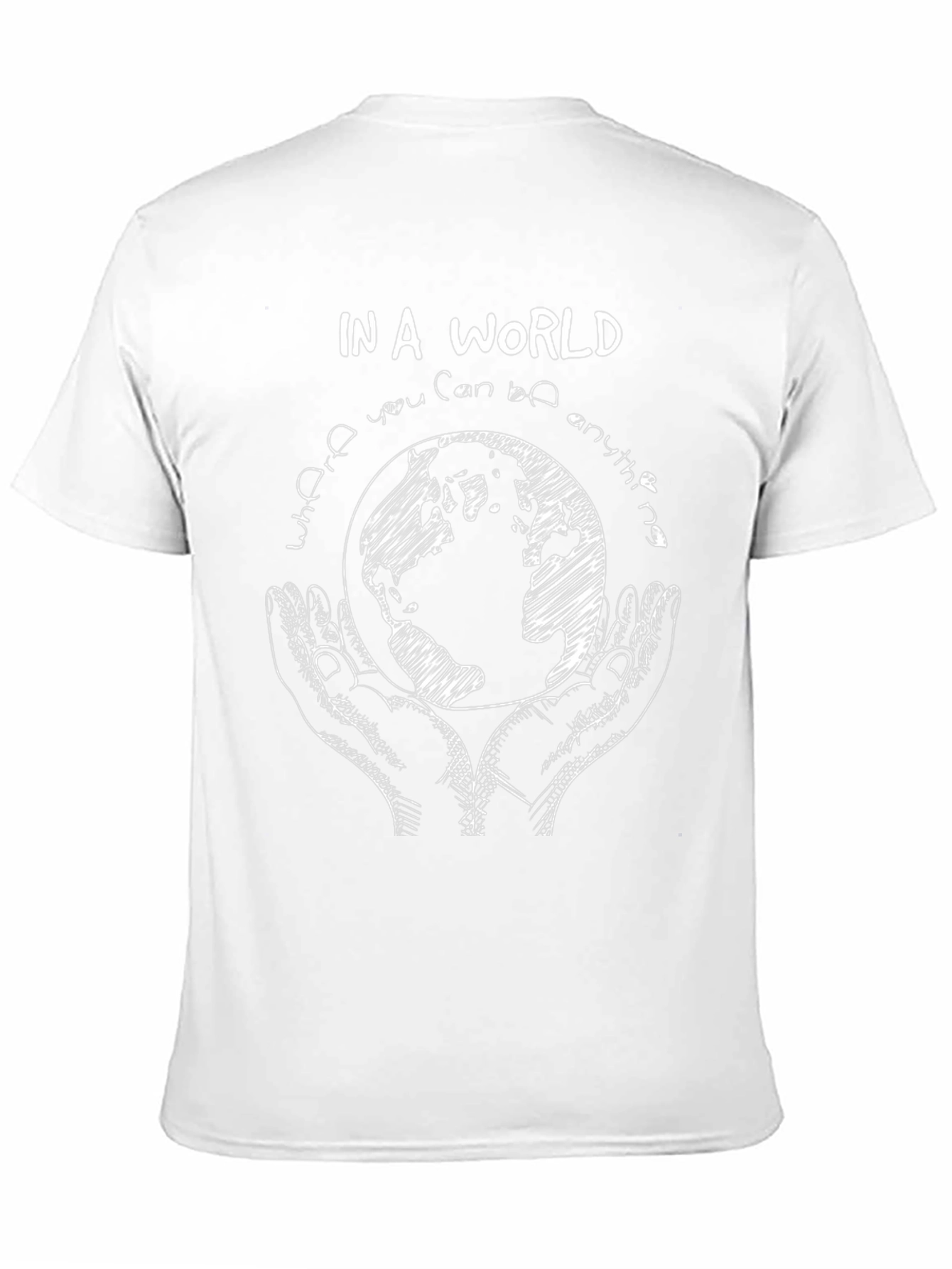 In A World T-Shirt: Earth Hands Graphic Tee