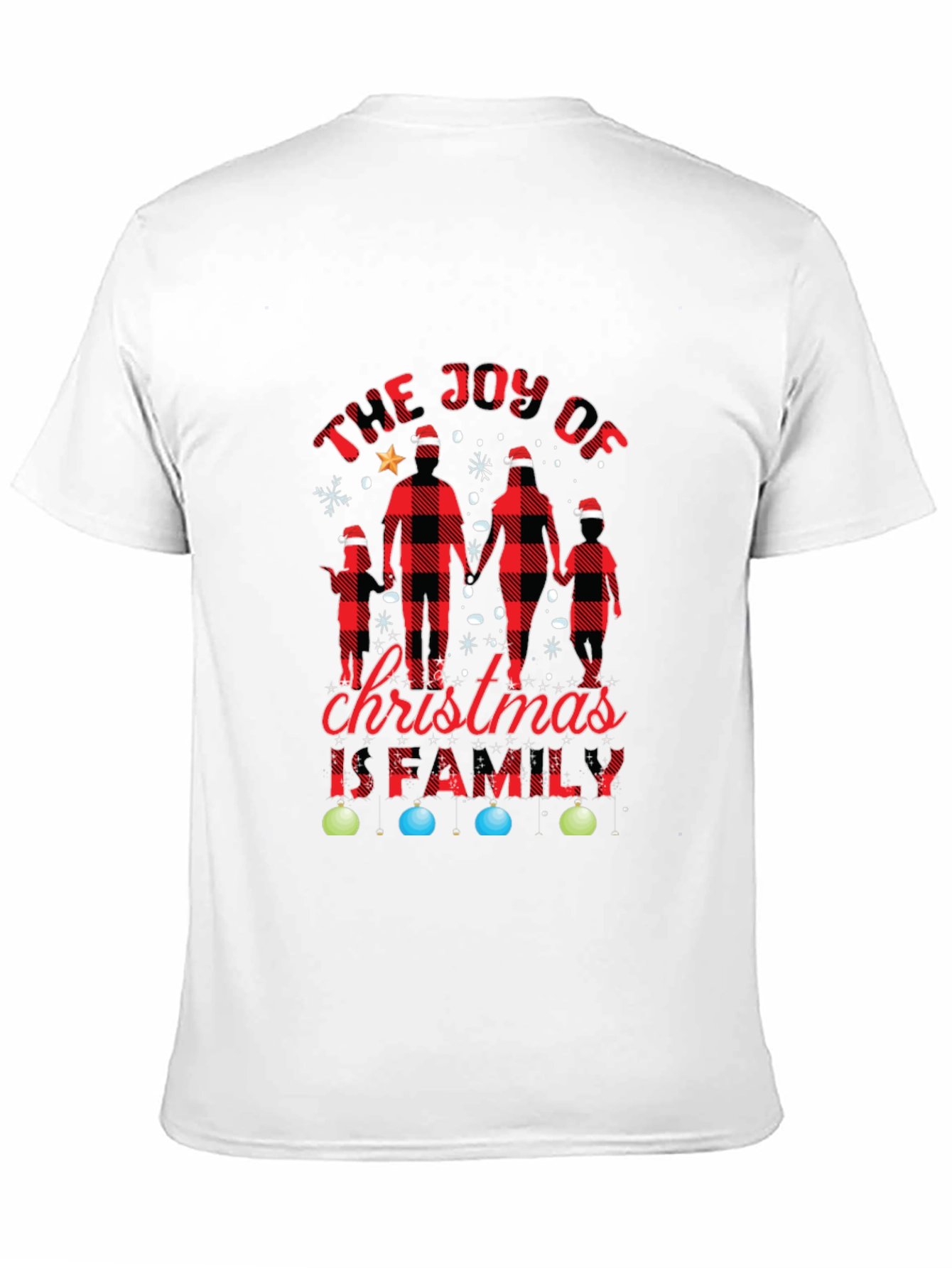 Joy of Christmas Family Plaid Tee