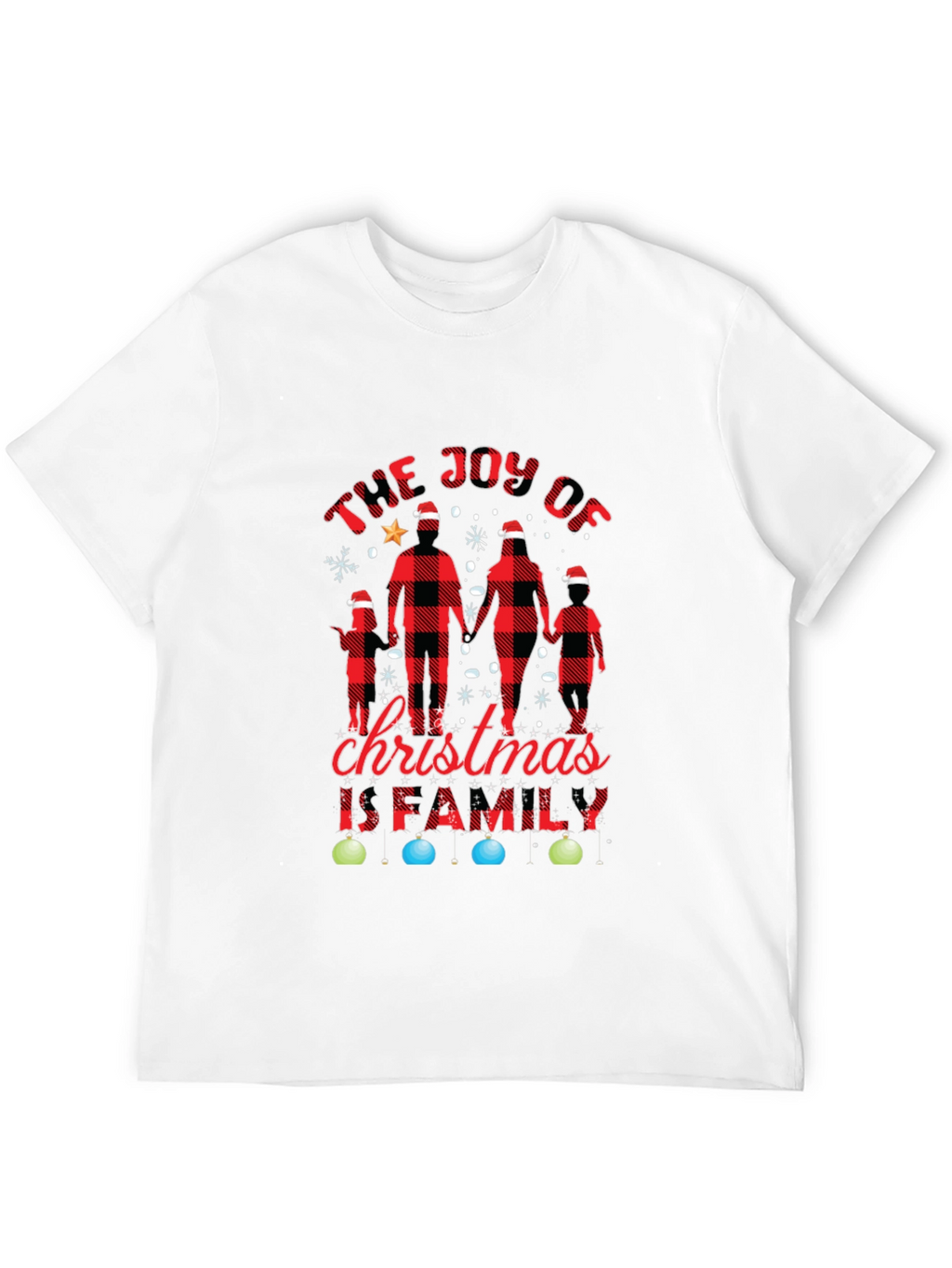 Joy of Christmas Family Plaid Tee