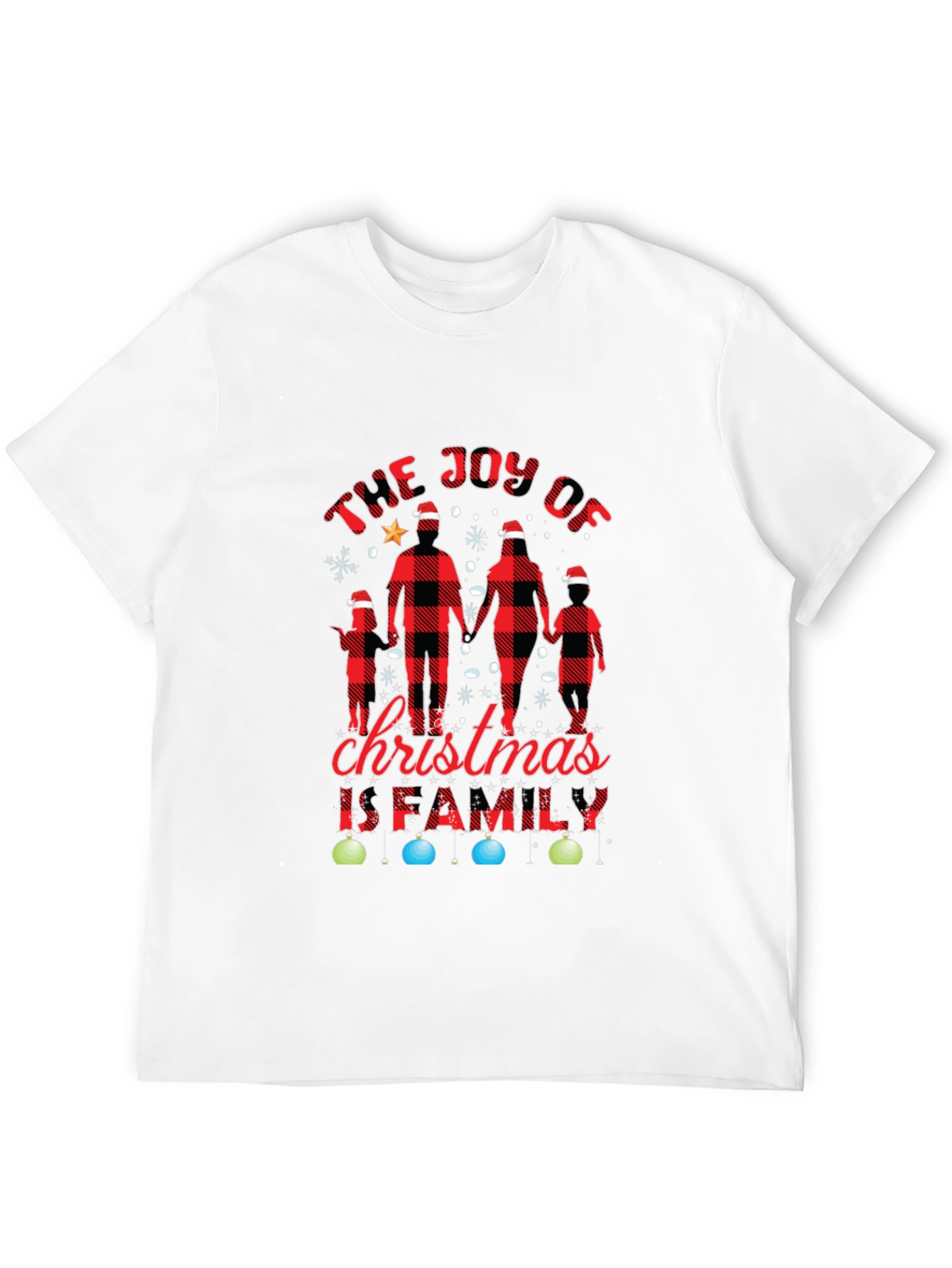 Joy of Christmas Family Plaid Tee