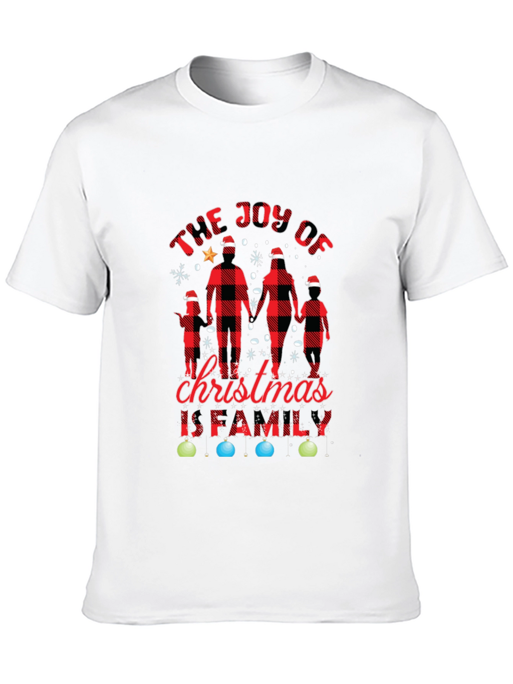 Joy of Christmas Family Plaid Tee