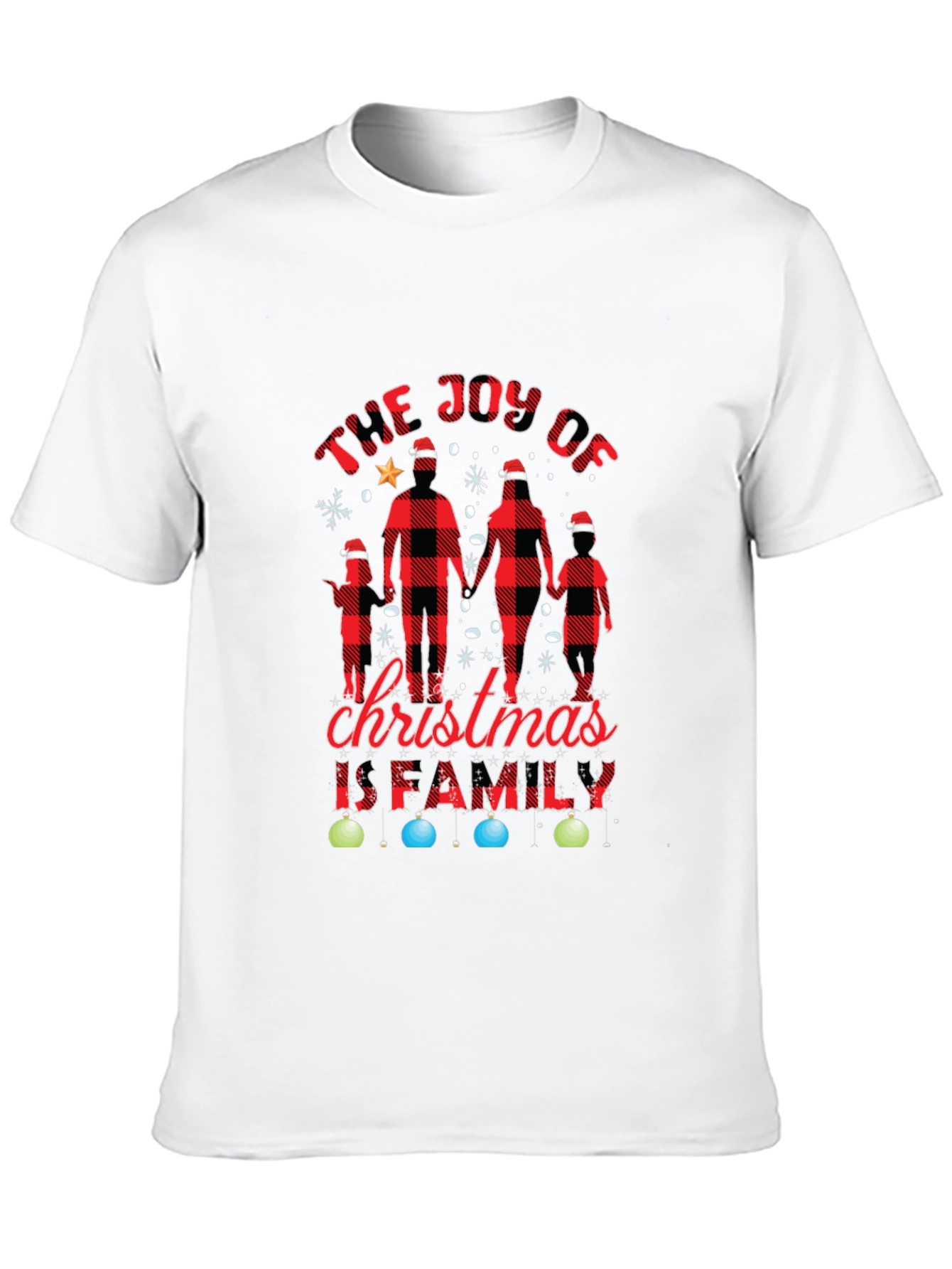 Joy of Christmas Family Plaid Tee
