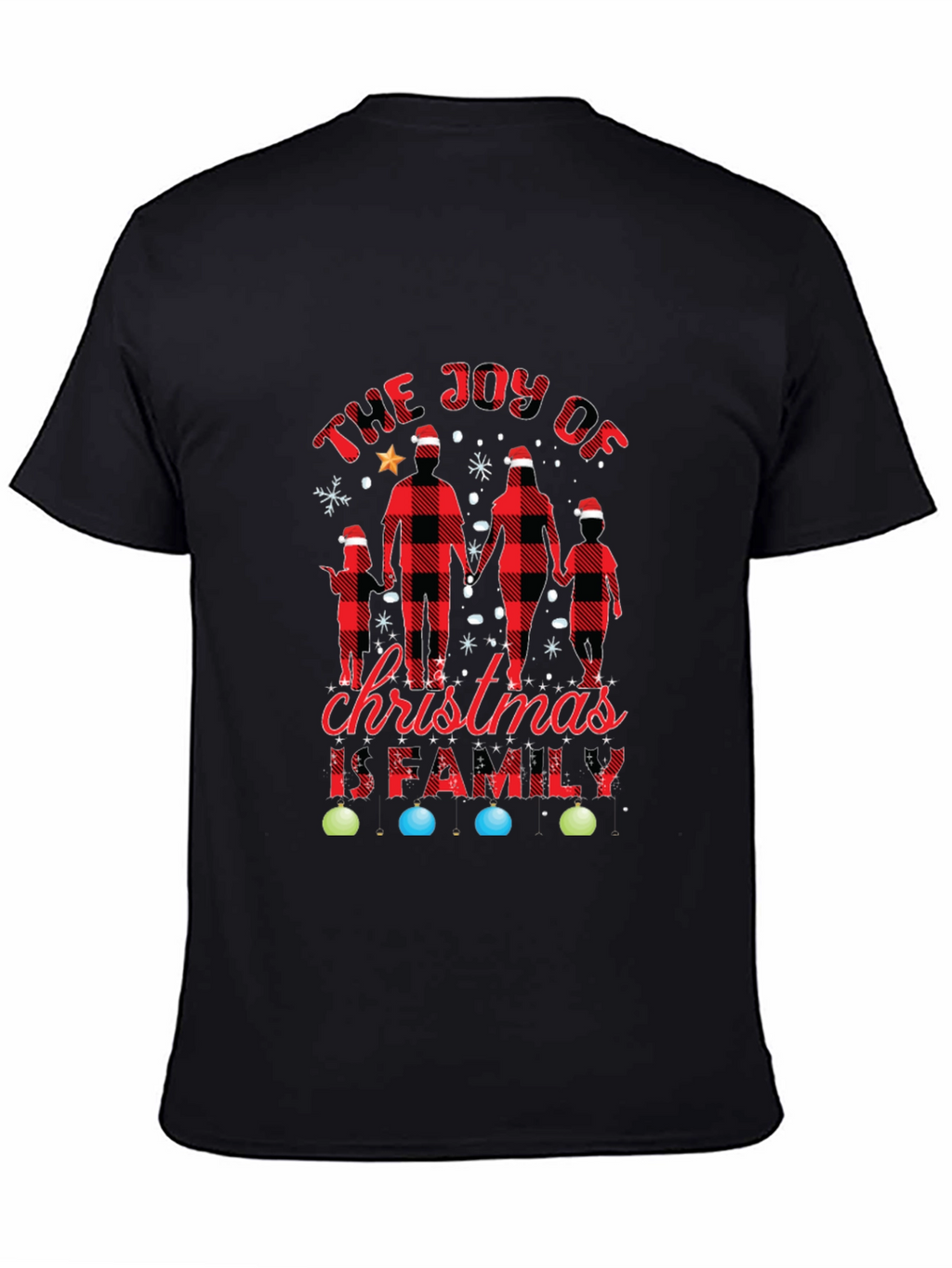 Joy of Christmas Family Plaid Tee