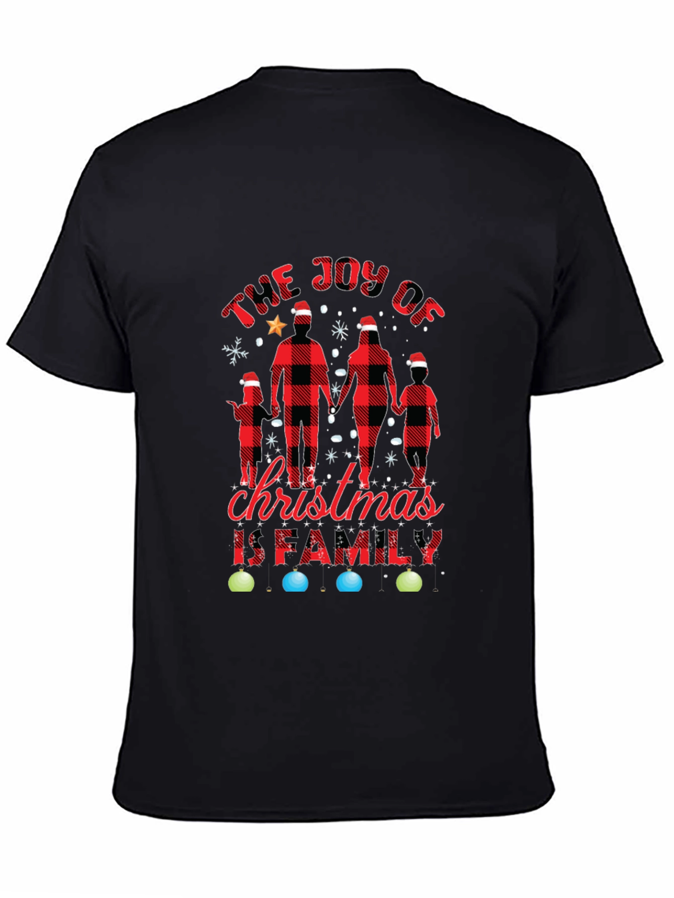 Joy of Christmas Family Plaid Tee