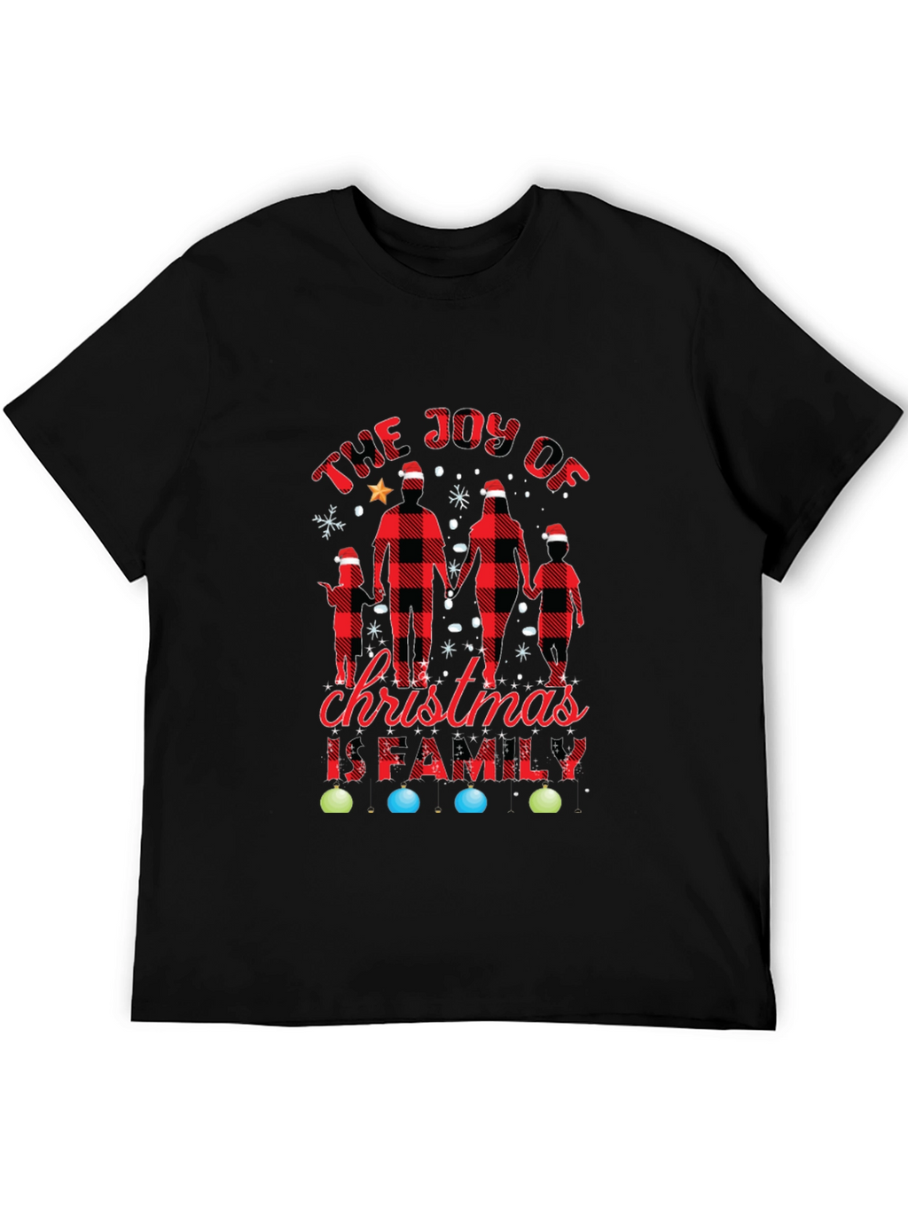 Joy of Christmas Family Plaid Tee