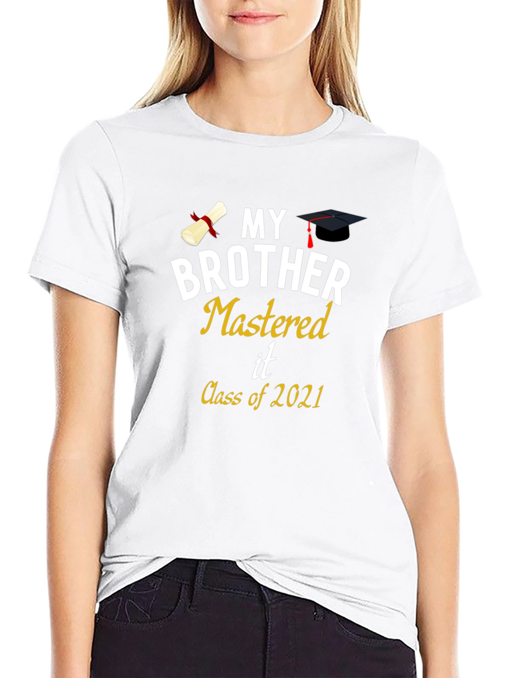 My Brother Mastered It Class of 2021 Graduation T-Shirt