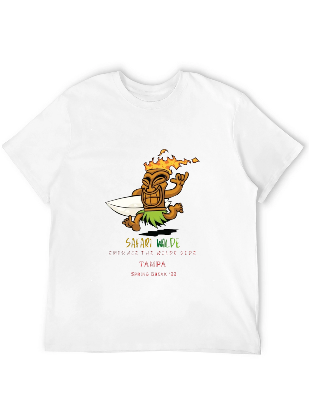 Safari Wilde Tampa Spring Break 22 Black T-Shirt