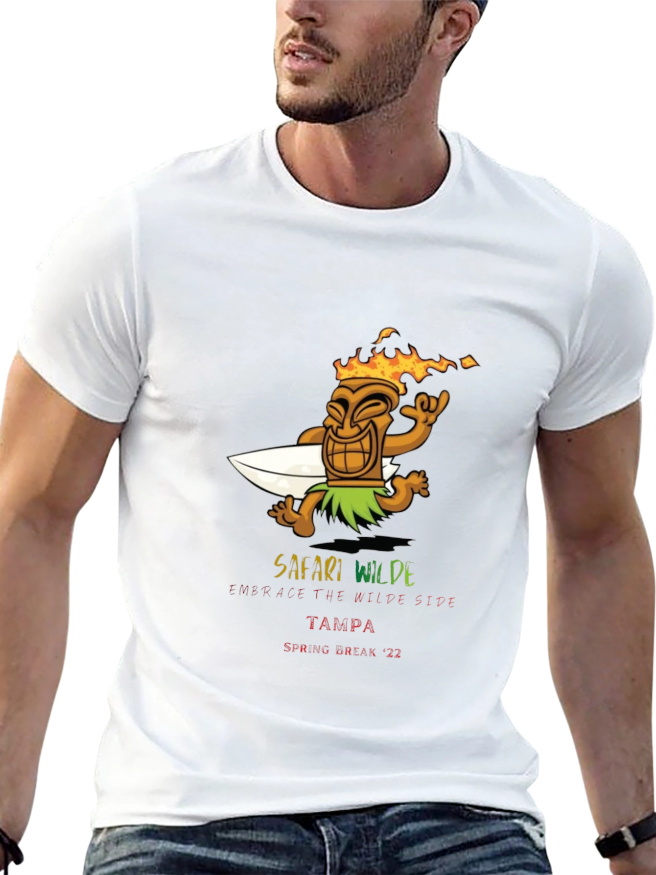 Safari Wilde Tampa Spring Break 22 Black T-Shirt