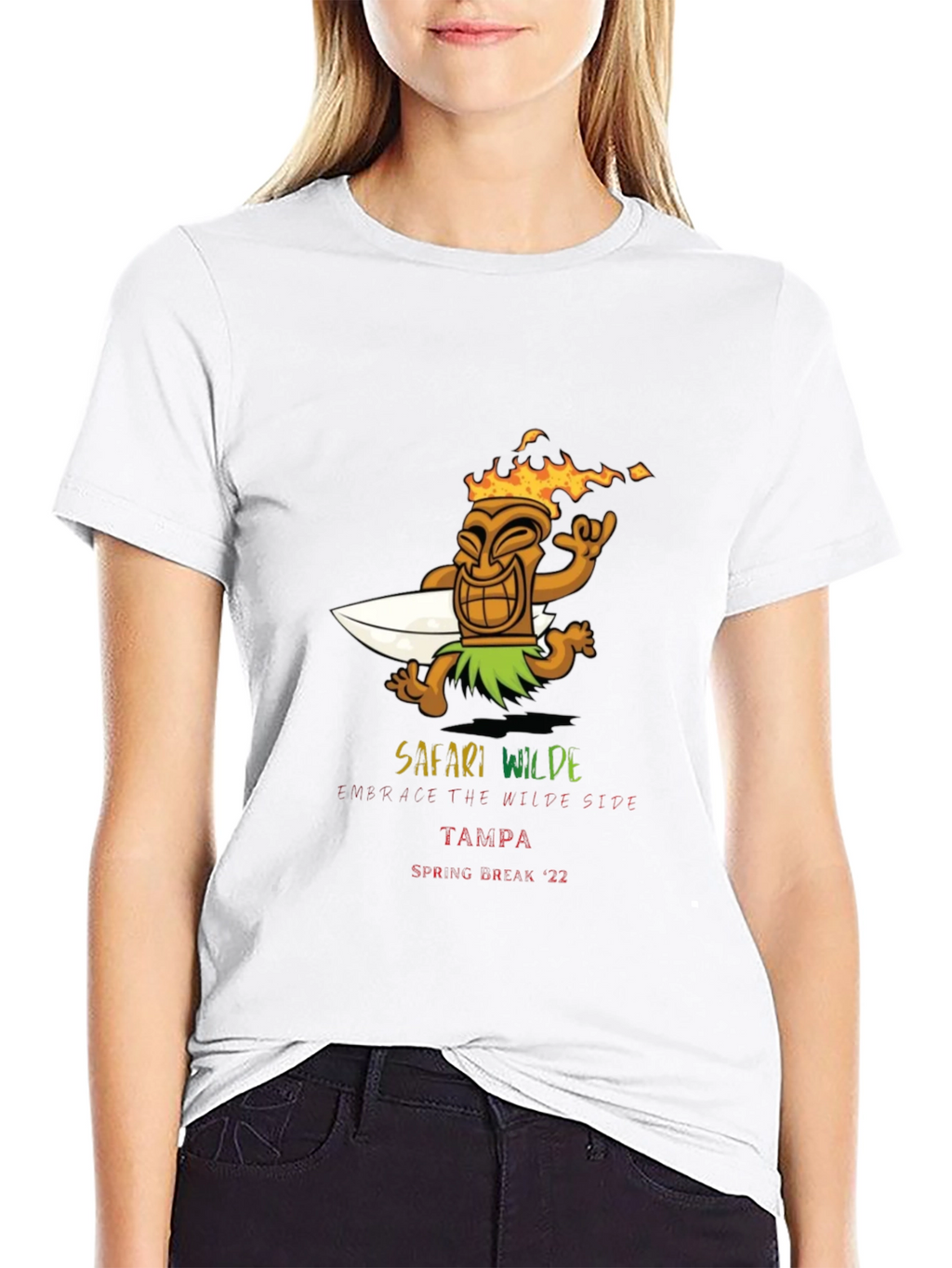 Safari Wilde Tampa Spring Break 22 Black T-Shirt