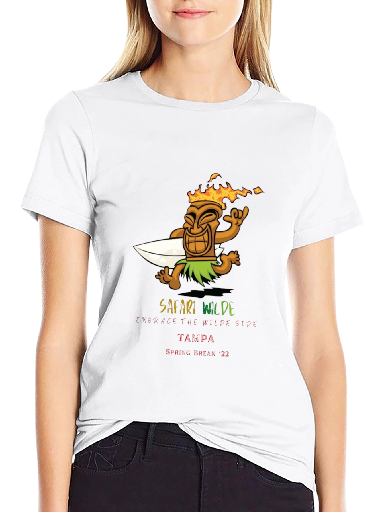 Safari Wilde Tampa Spring Break 22 Black T-Shirt